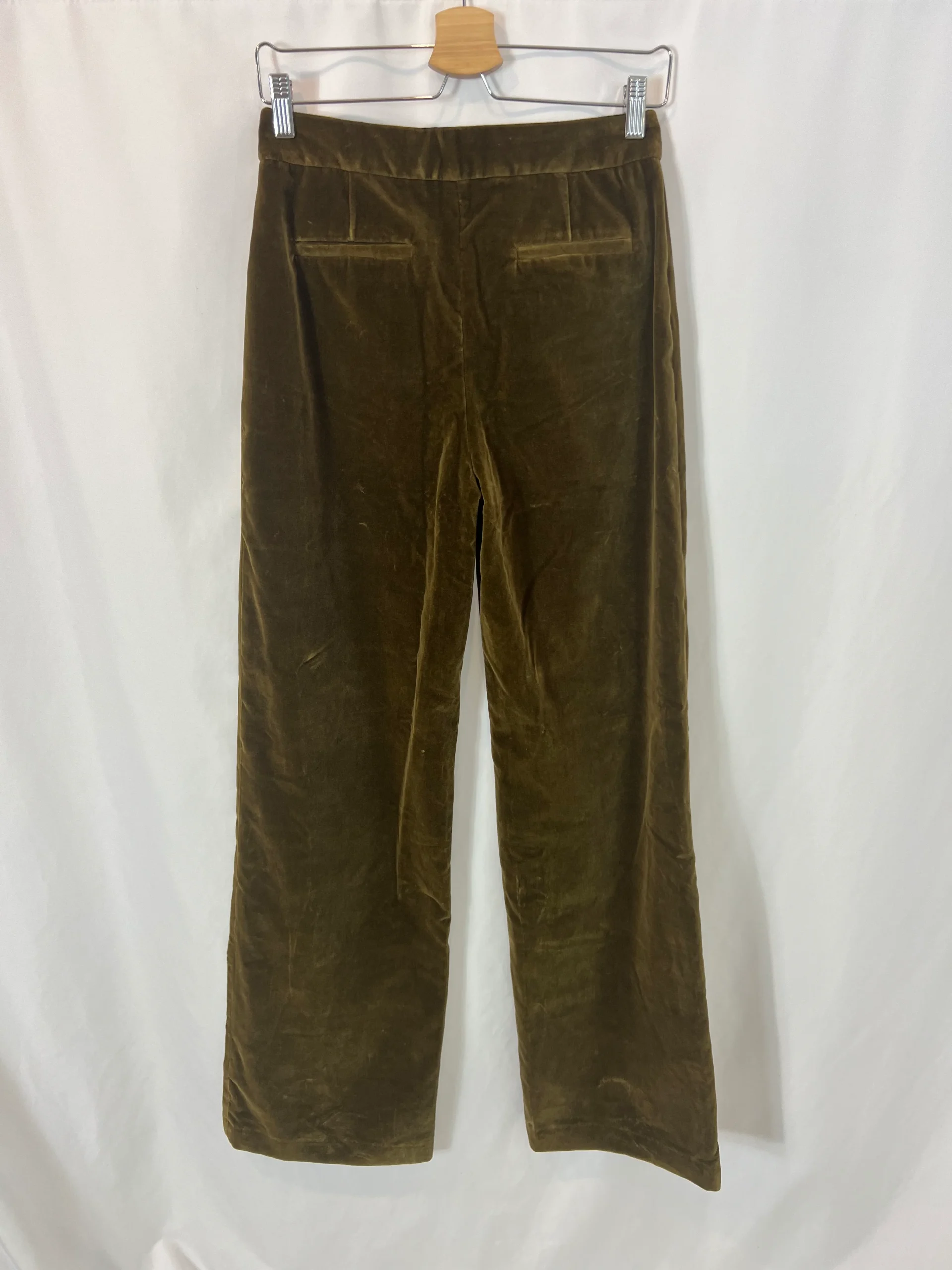 SEZANE. Pantalón terciopelo verde T.36 - Imagen 4