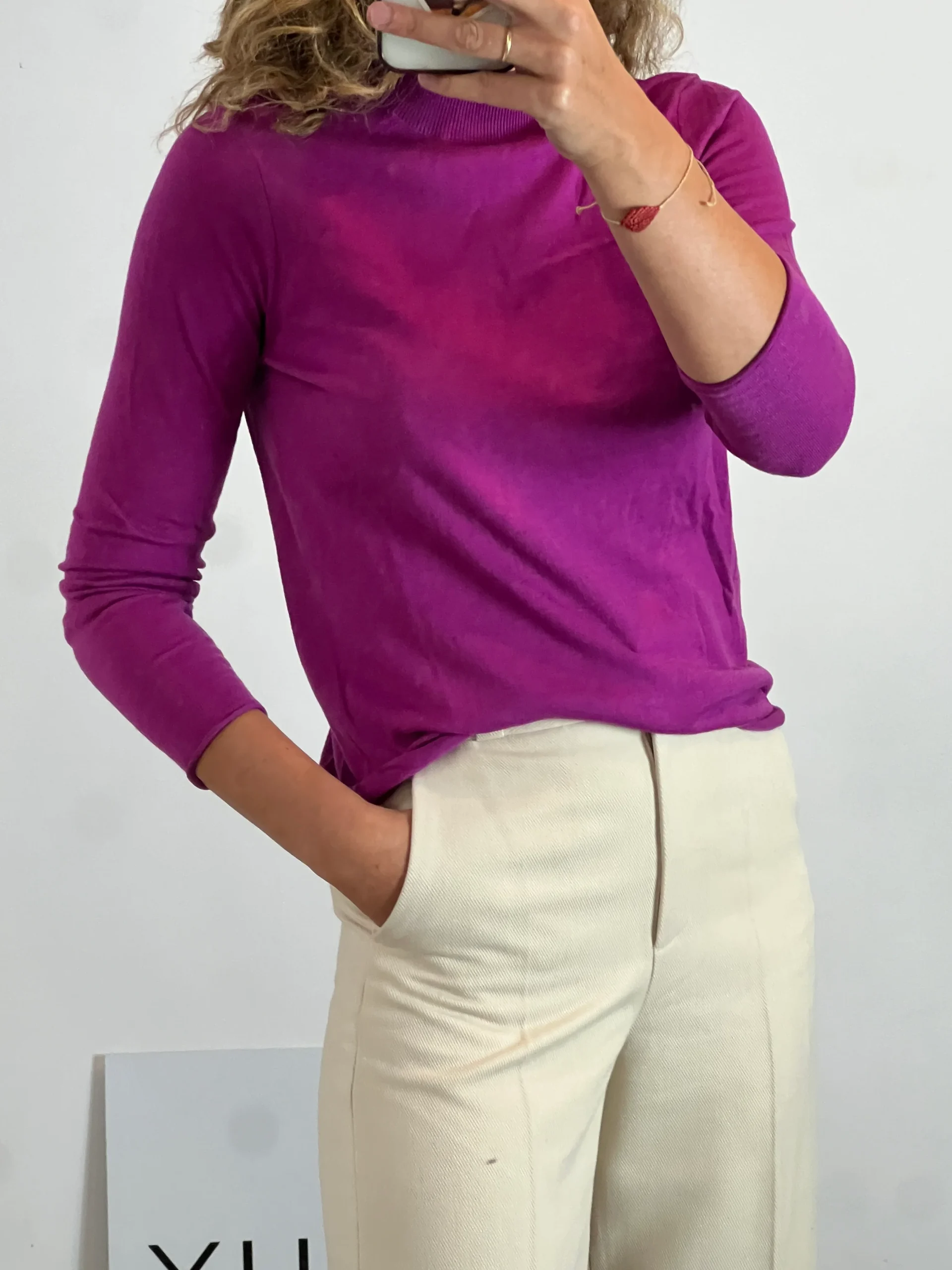 MASSIMO DUTTI. Jersey rosa cuello perkin T.s - Imagen 5