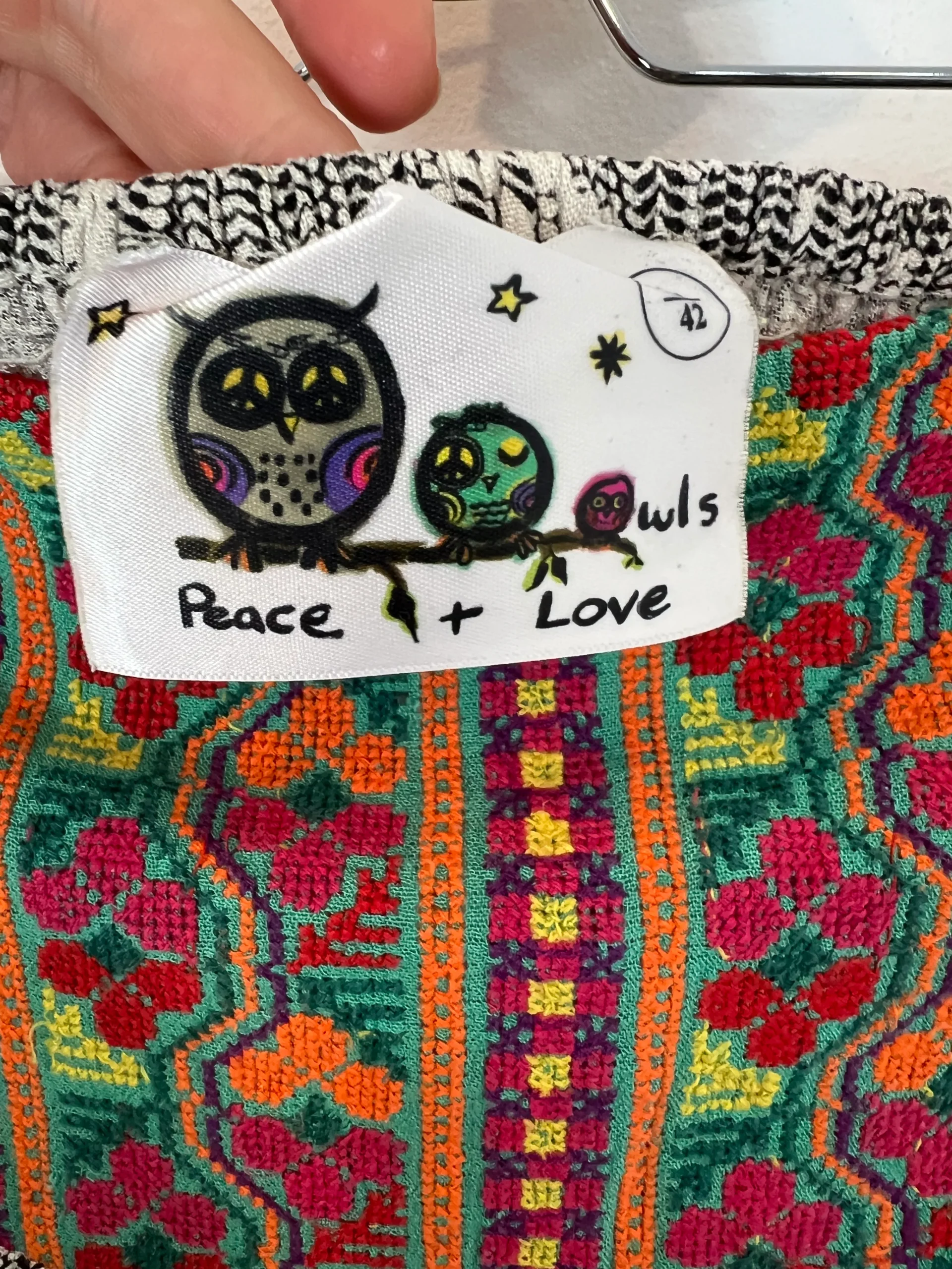 PEACE + LOVE. Falda larga detalle étnico. T L - Imagen 3