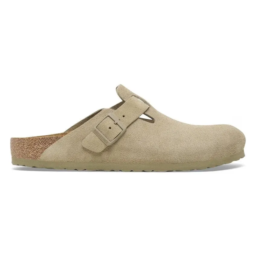 Zuecos Birkenstock Boston Ante Faded Khaki - Imagen 5