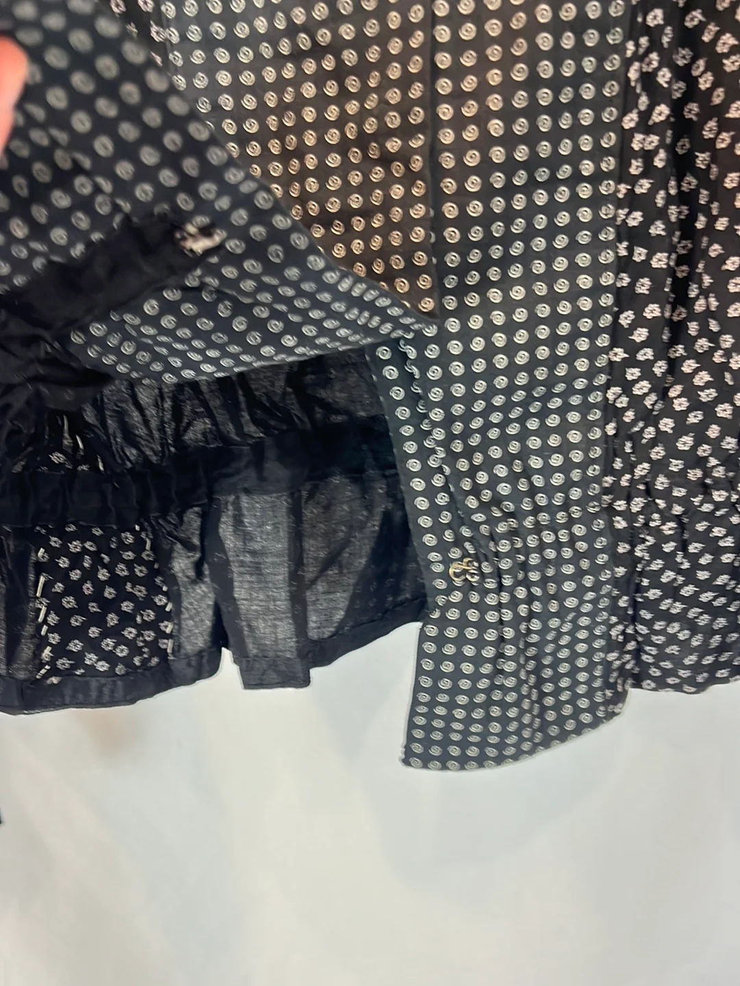 EVA VELAZQUEZ. Blusa negra espirales T.u(xs) - Imagen 4