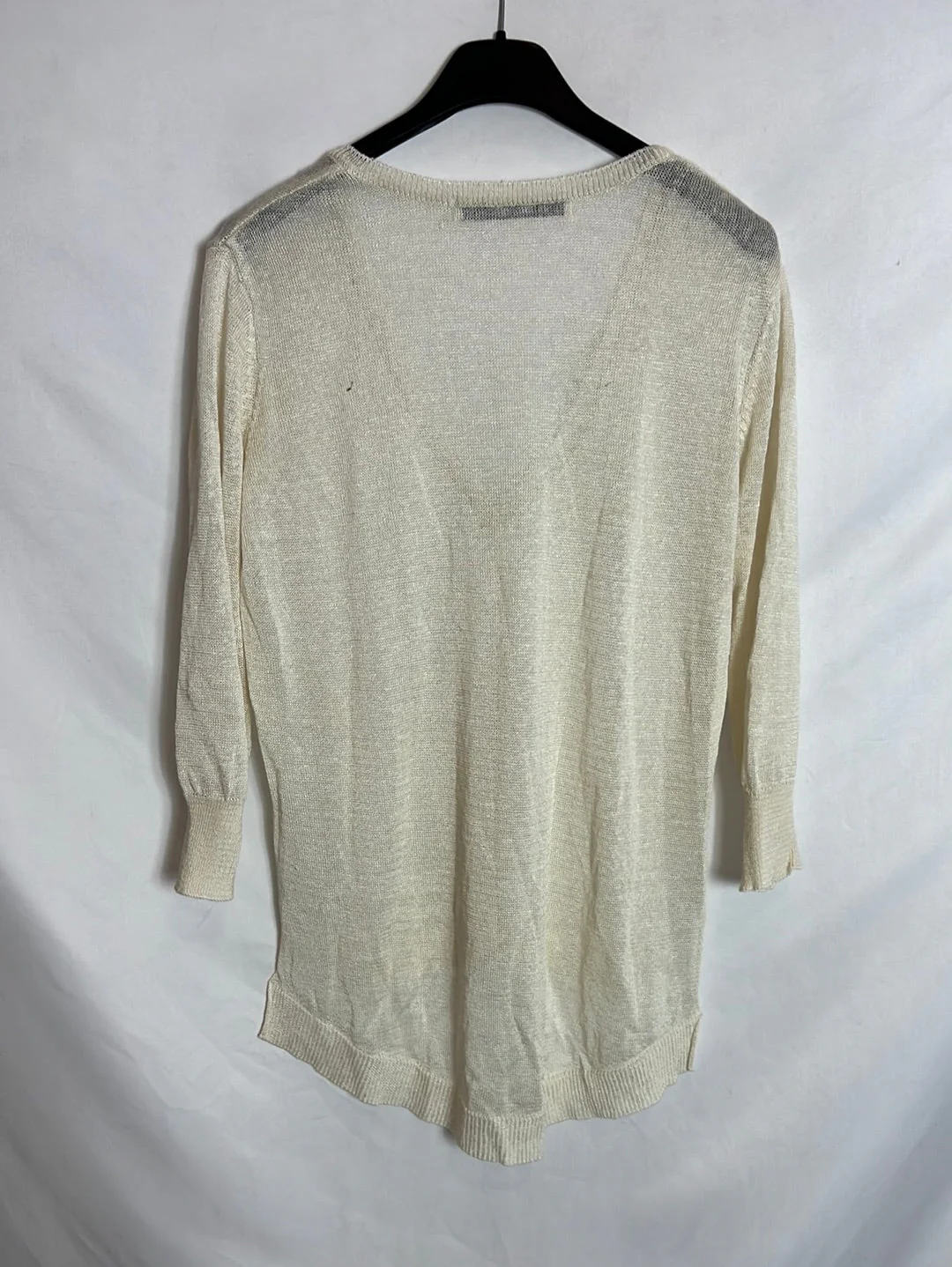 ZARA. Jersey fino beige claro. T S - Imagen 4