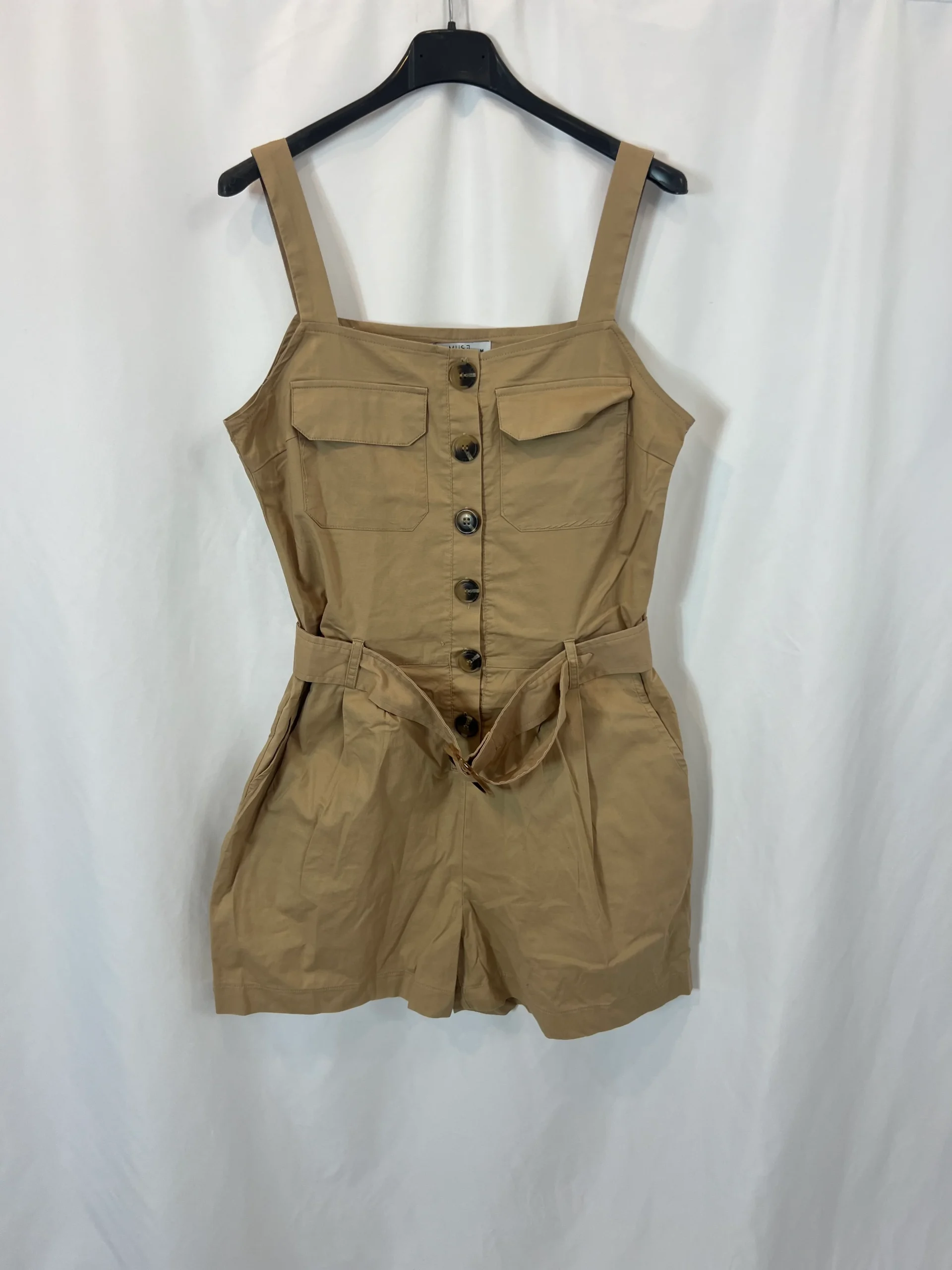 MUSE. Mono beige corto abotonado T.m - Imagen 3