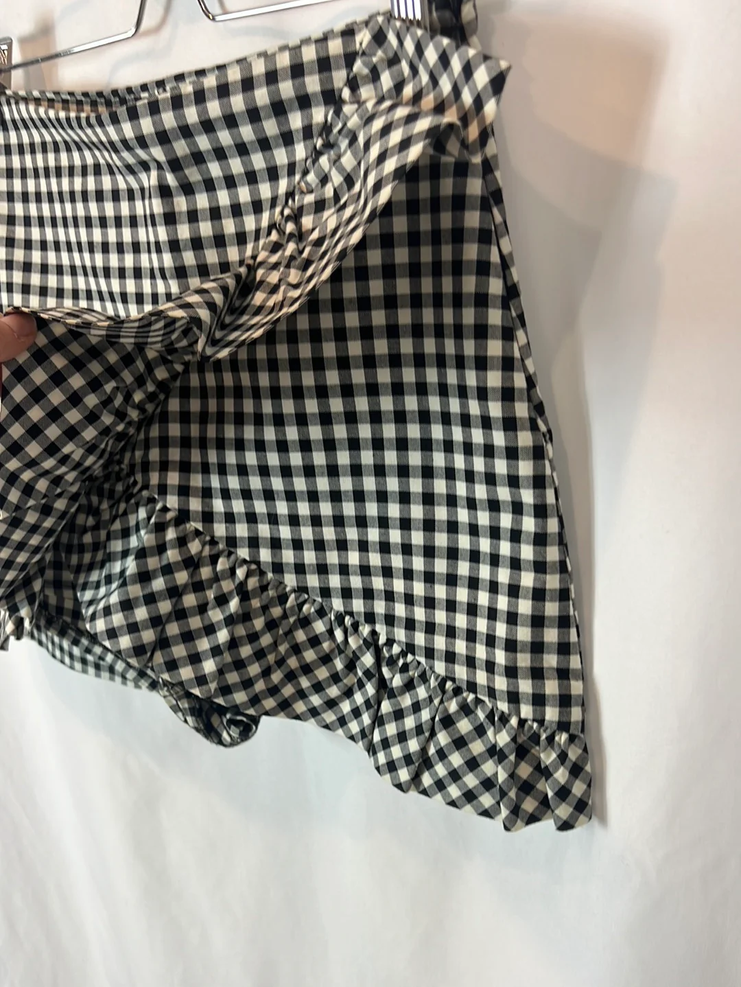 ZARA. falda pantalón cuadros vichy T.xs - Imagen 2