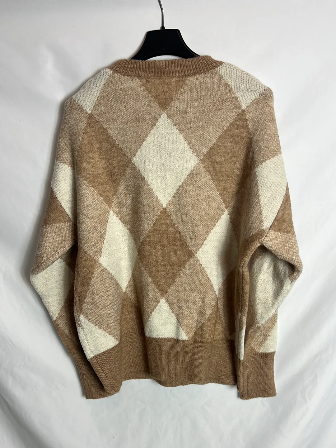 CARLOTA & CO. Jersey camel rombos. TU (M) - Imagen 3