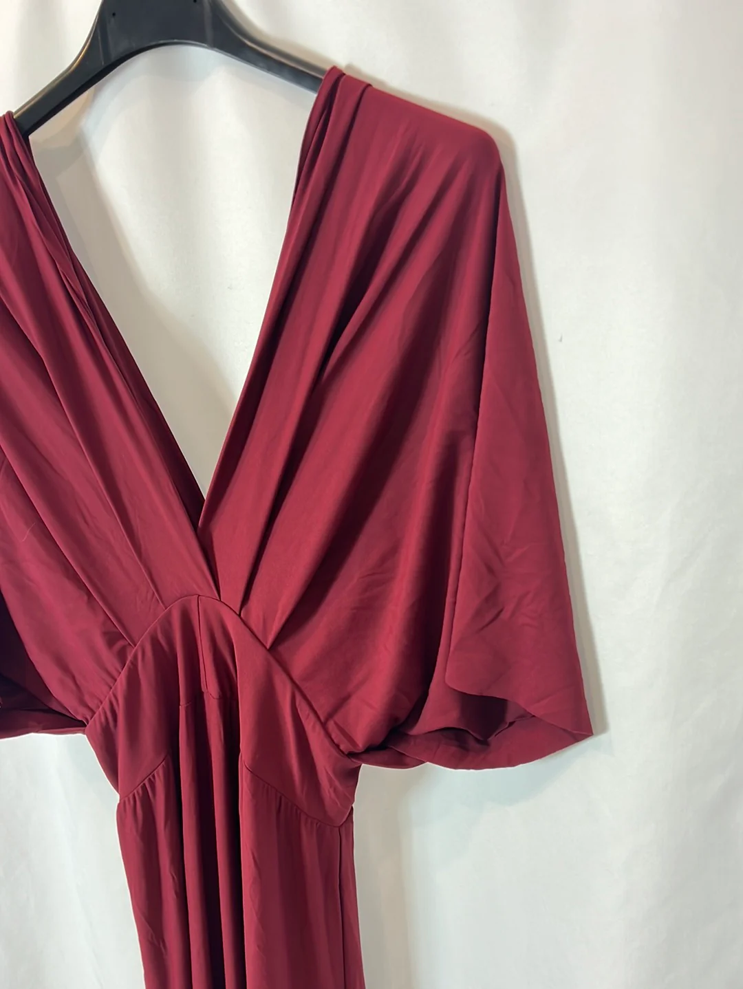 OTRAS. Vestido largo lycra granate. T XS/ S - Imagen 3