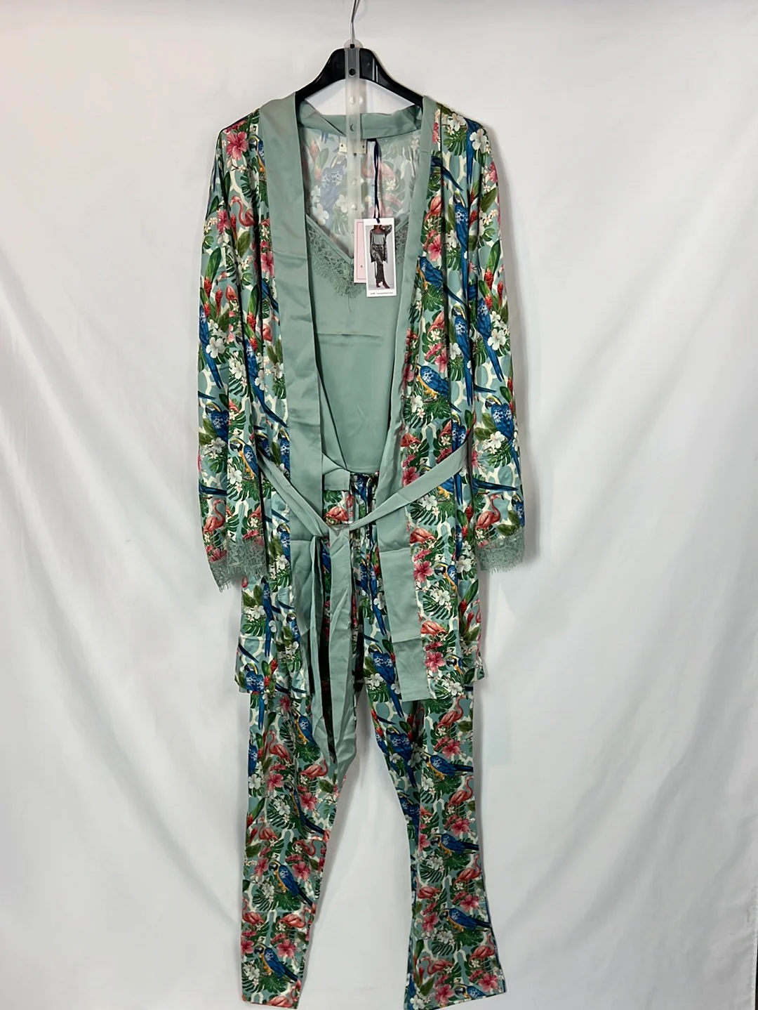 ADMAS GARDEN. Conjunto pijama estampado 3 piezas. T M/L