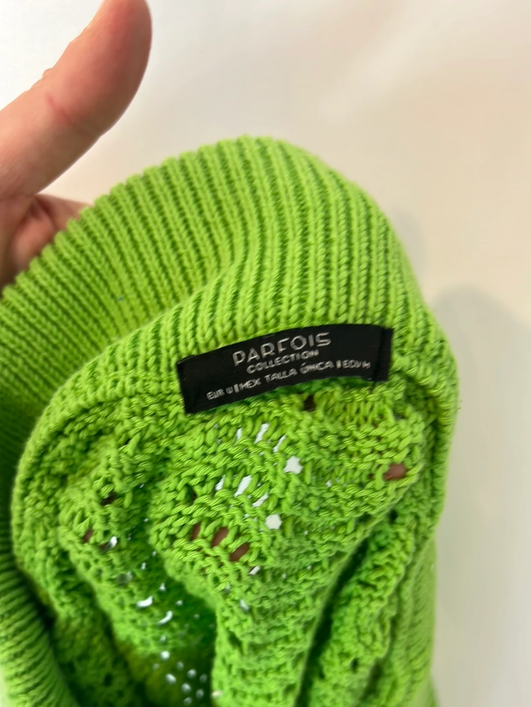 PARFOIS. total look verde croché T.u(m) - Imagen 8