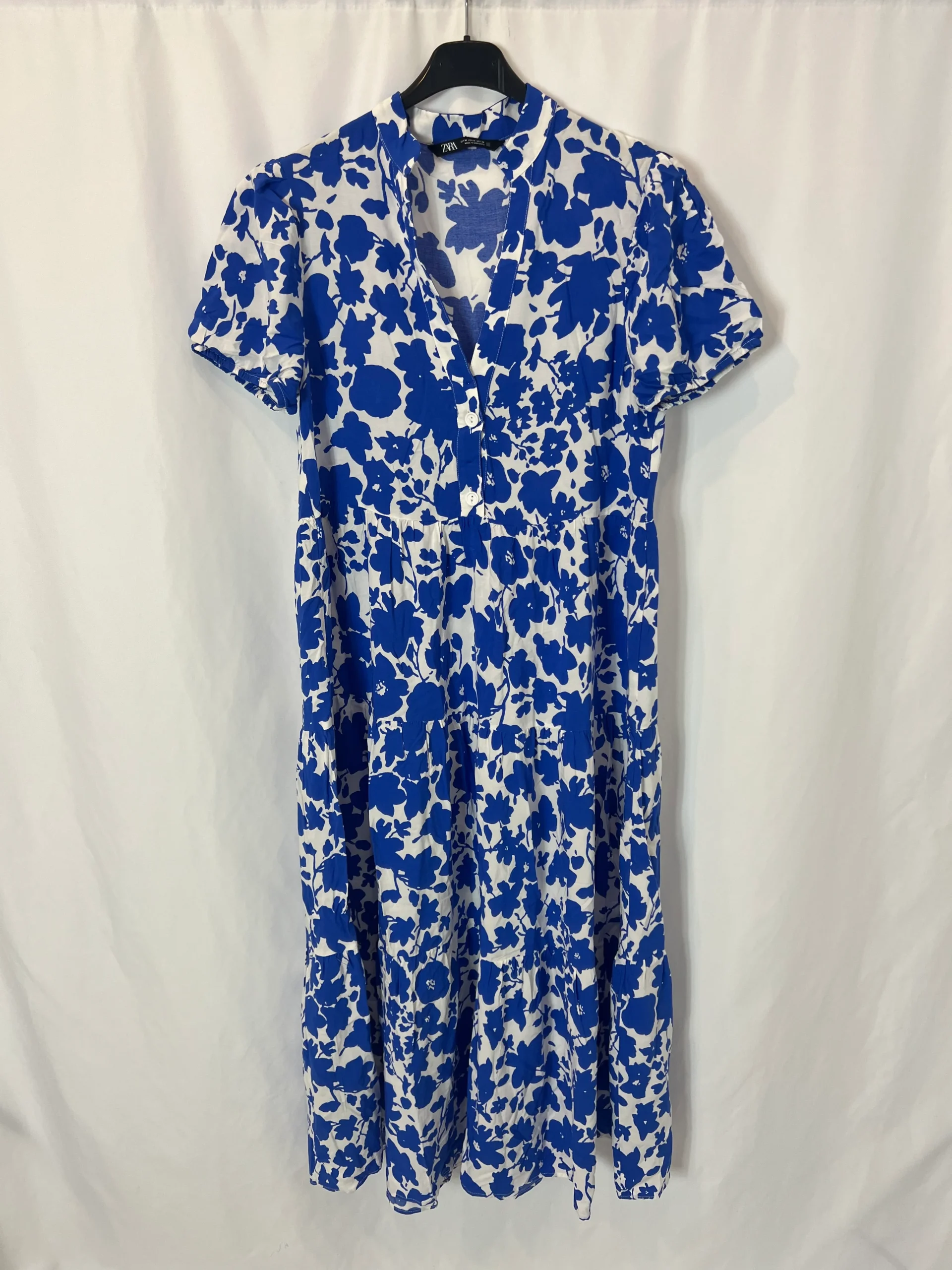ZARA. Vestido largo estampado. T M - Imagen 2