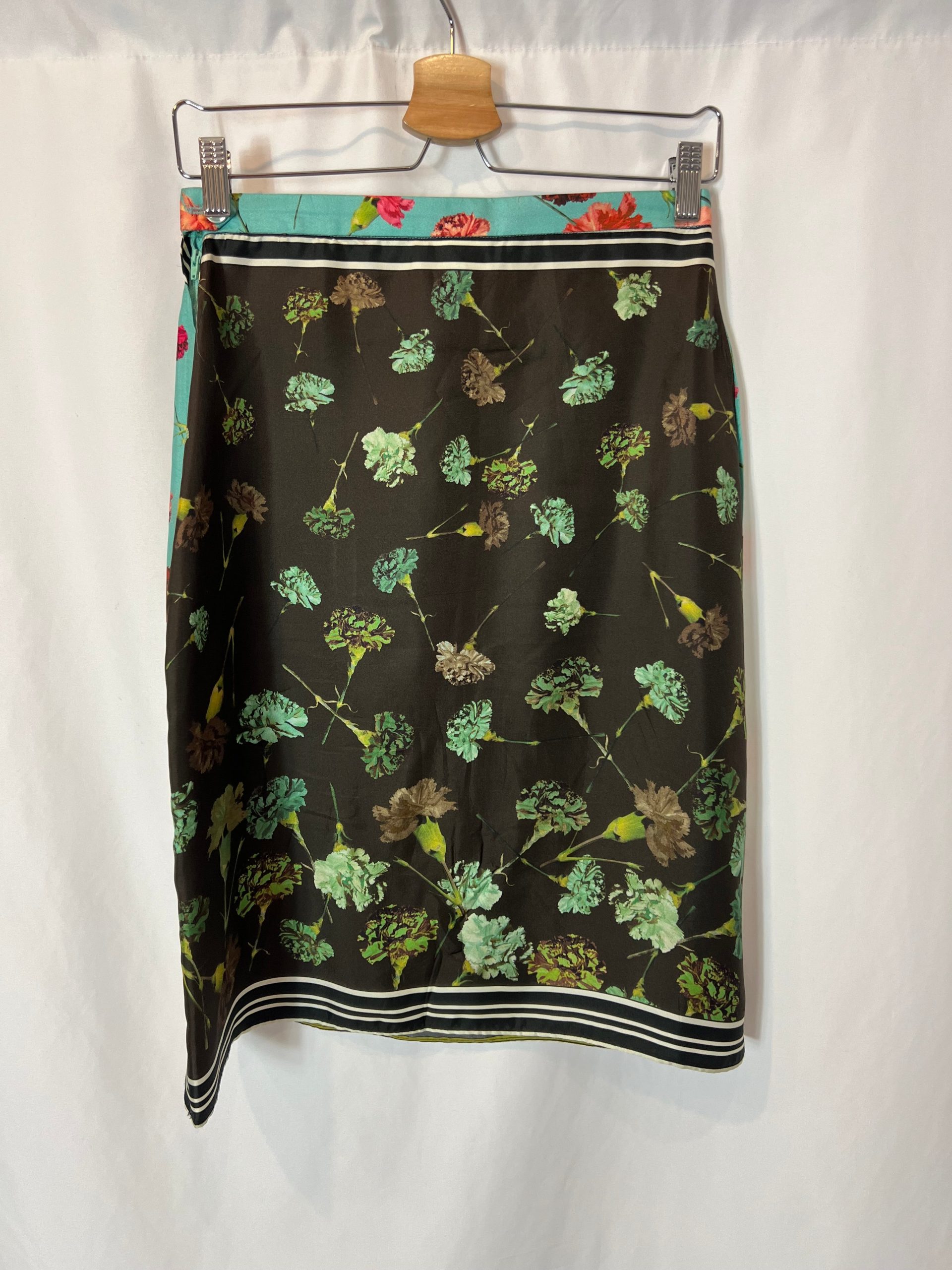 PAUL SMITH. Falda seda flores T.42(36) - Imagen 5