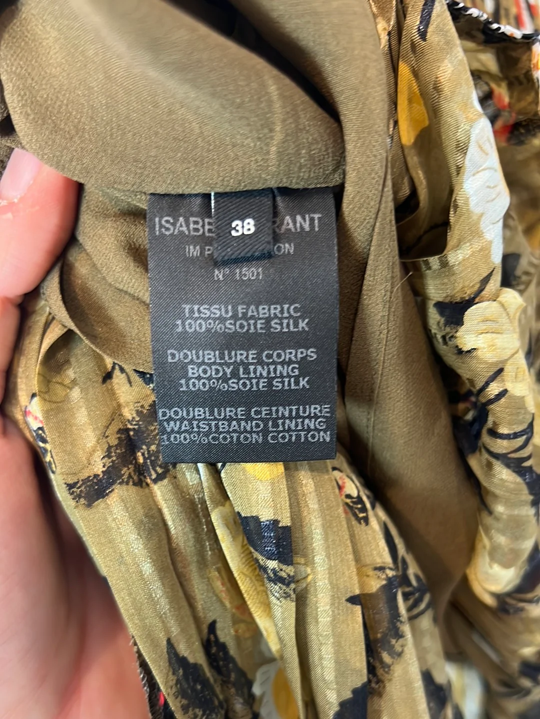 ISABEL MARANT. Falda estampada plisada seda. T 38 - Imagen 7
