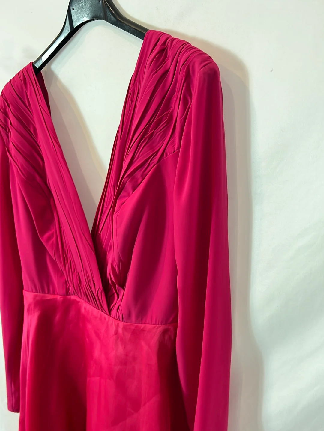 DAVID CHRISTIAN. Vestido corto rosa doble textura T.36 - Imagen 3