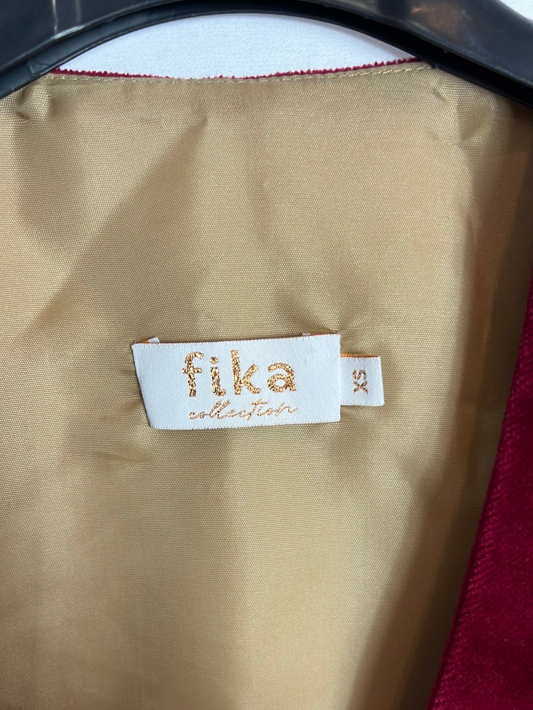 FIKA COLLECTION. Chaleco rojizo terciopelo . T XS - Imagen 4