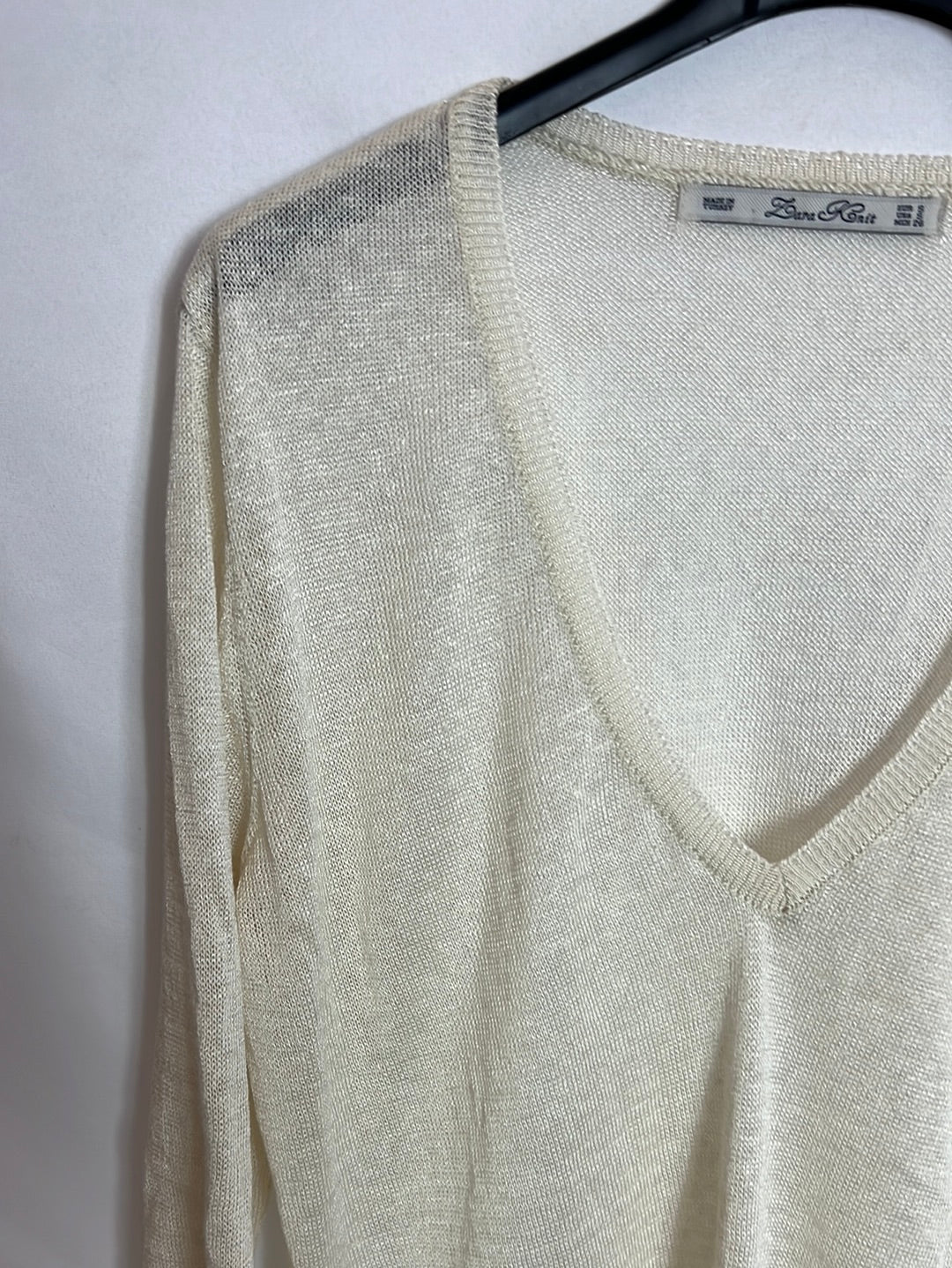 ZARA. Jersey fino beige claro. T S - Imagen 3