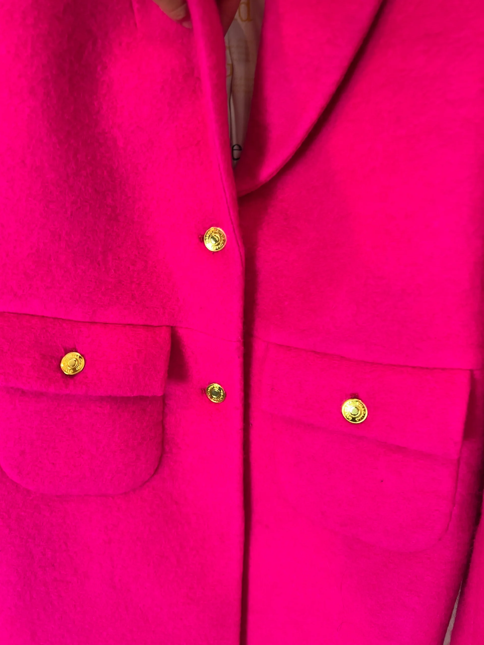 VILAGALLO. Abrigo lana fucsia. T 40 - Imagen 5