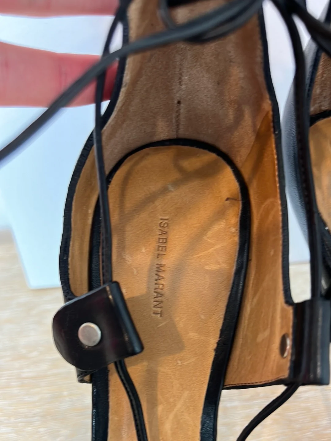 ISABEL MARANT. Sandalia negra tiras T.40 - Imagen 6