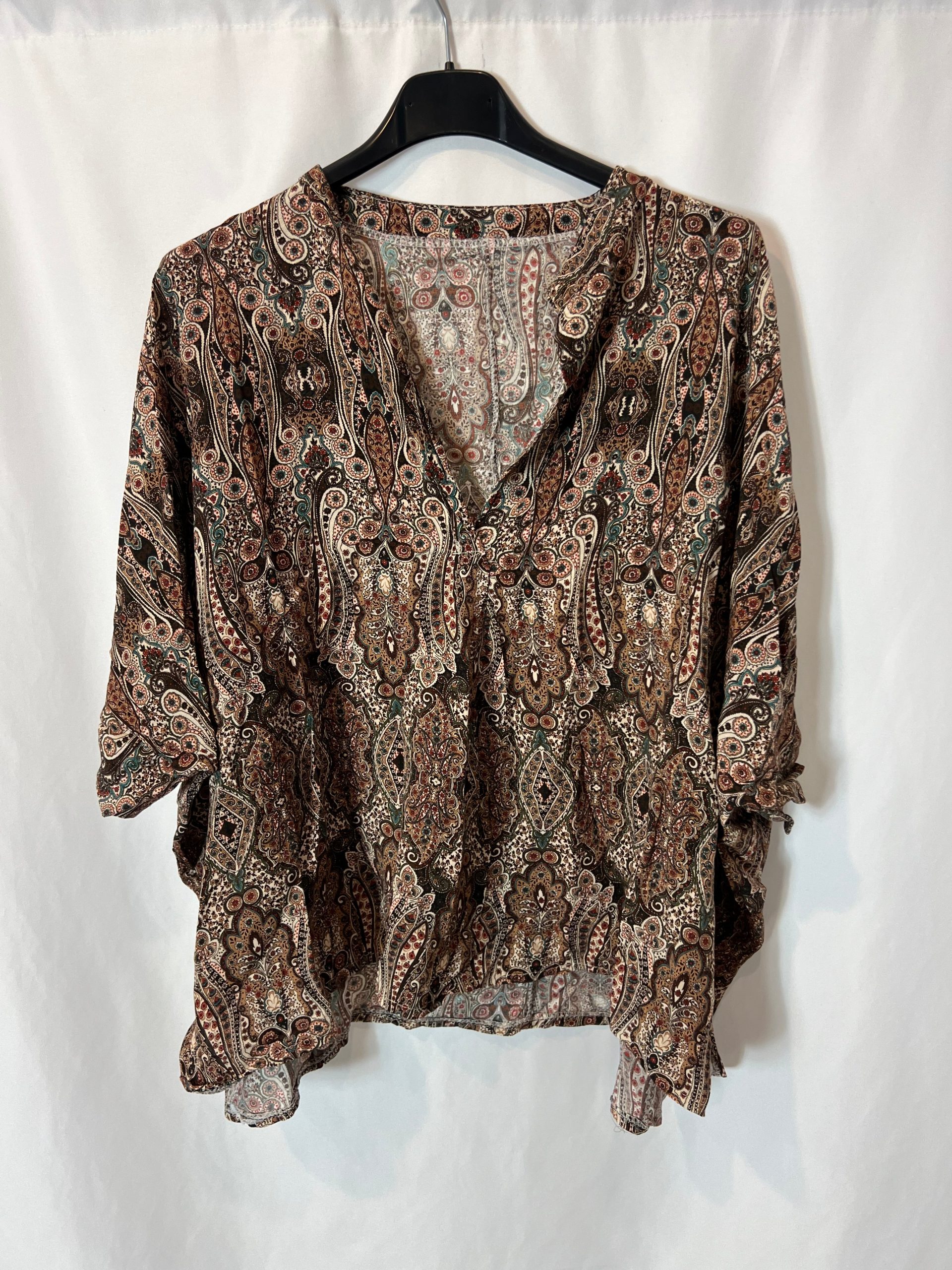OTRAS. Blusas estampados marrones TU(M) - Imagen 2