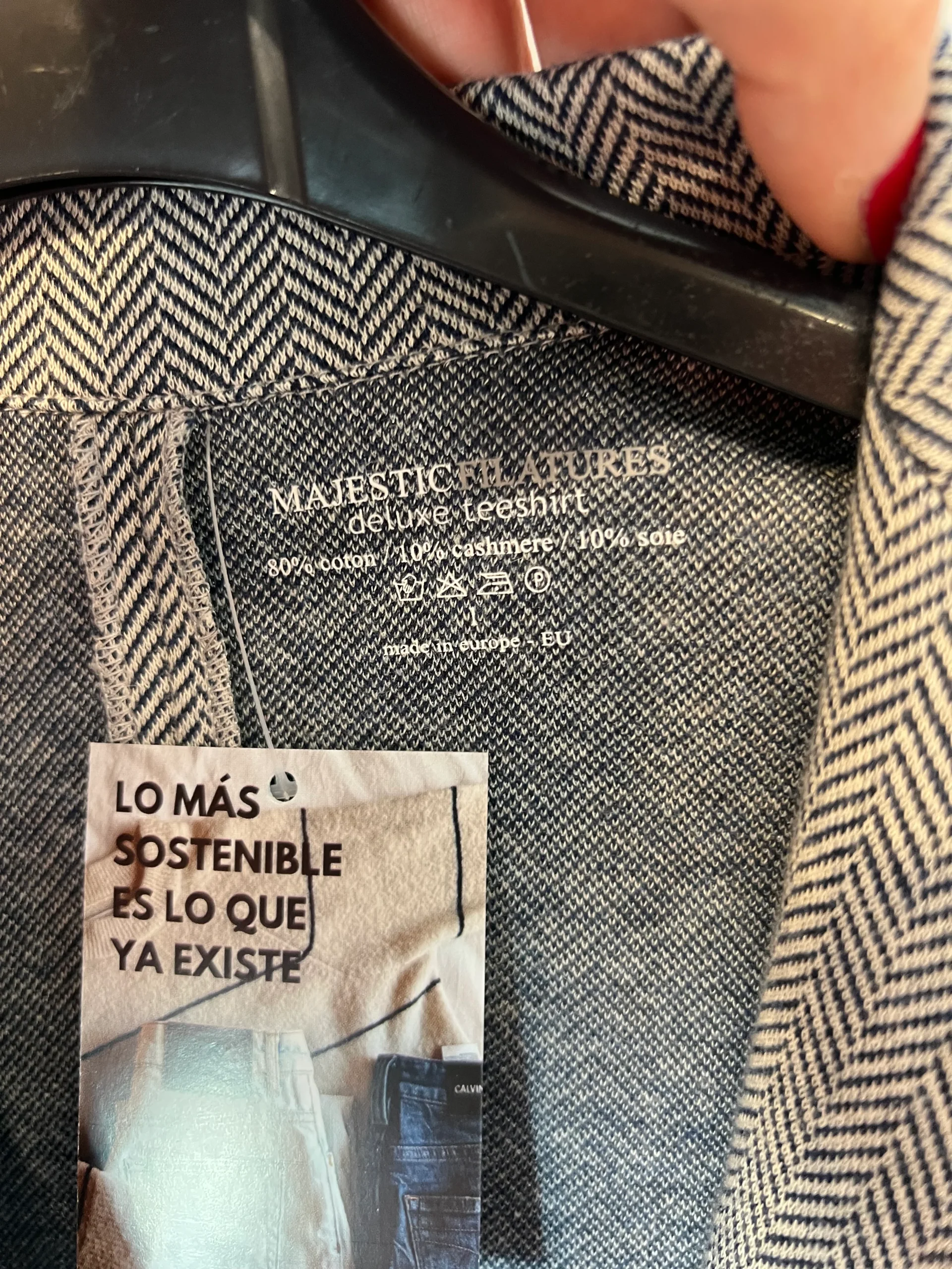MAJESTIC FILALTURES. Blazer gris espiga T.1S - Imagen 3