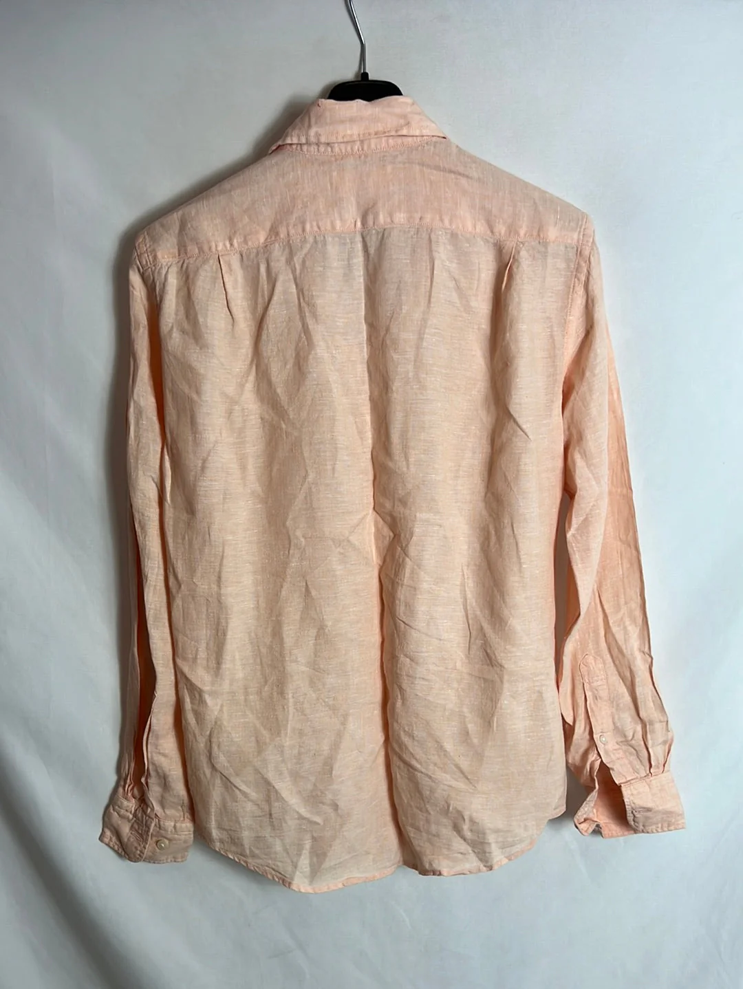 UNIQLO. Camisa lino color pastel jaspeado. T XS - Imagen 7
