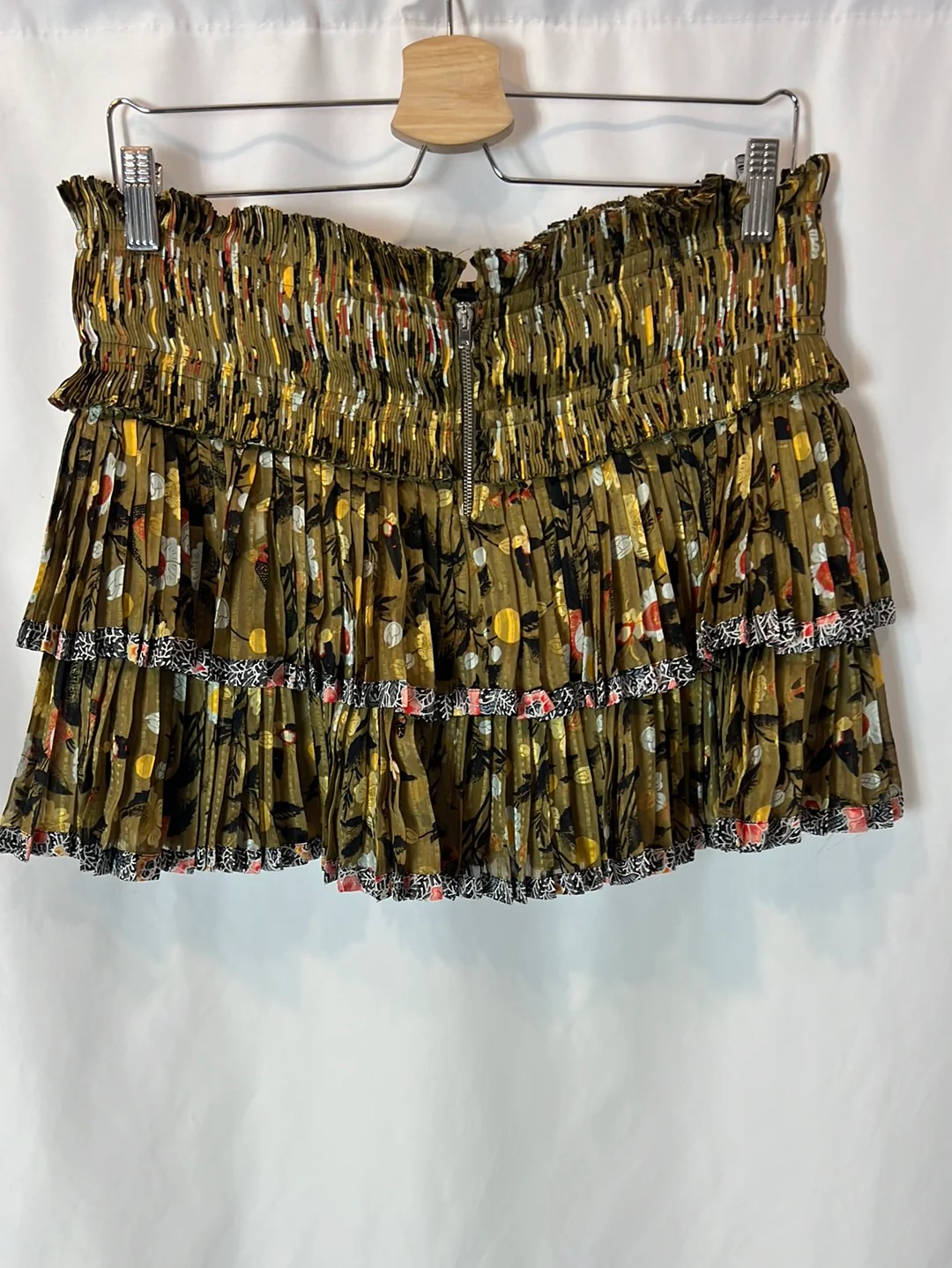 ISABEL MARANT. Falda estampada plisada seda. T 38 - Imagen 5