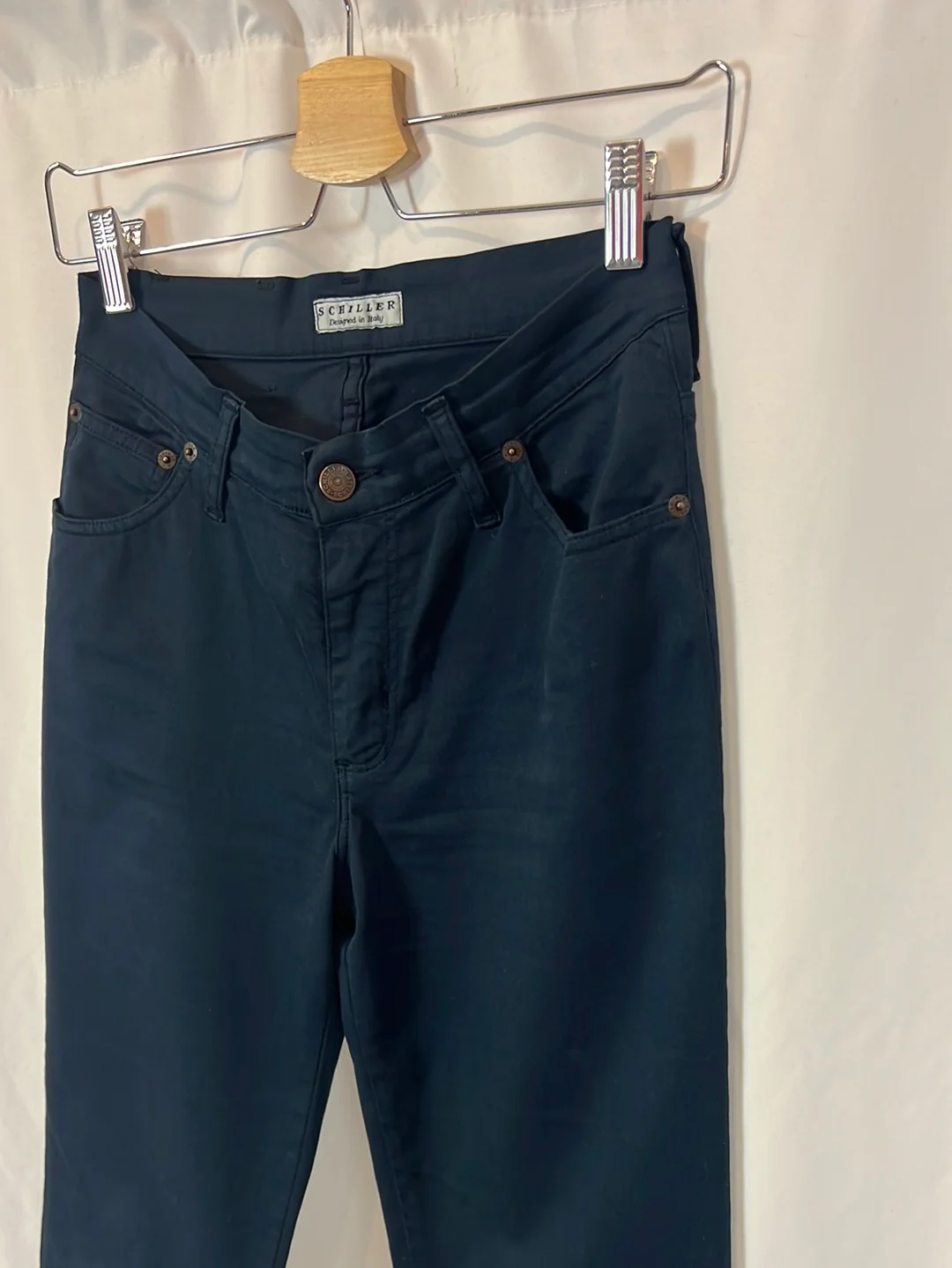 SCHILLER. Pantalón recto azul T.31(36) - Imagen 2