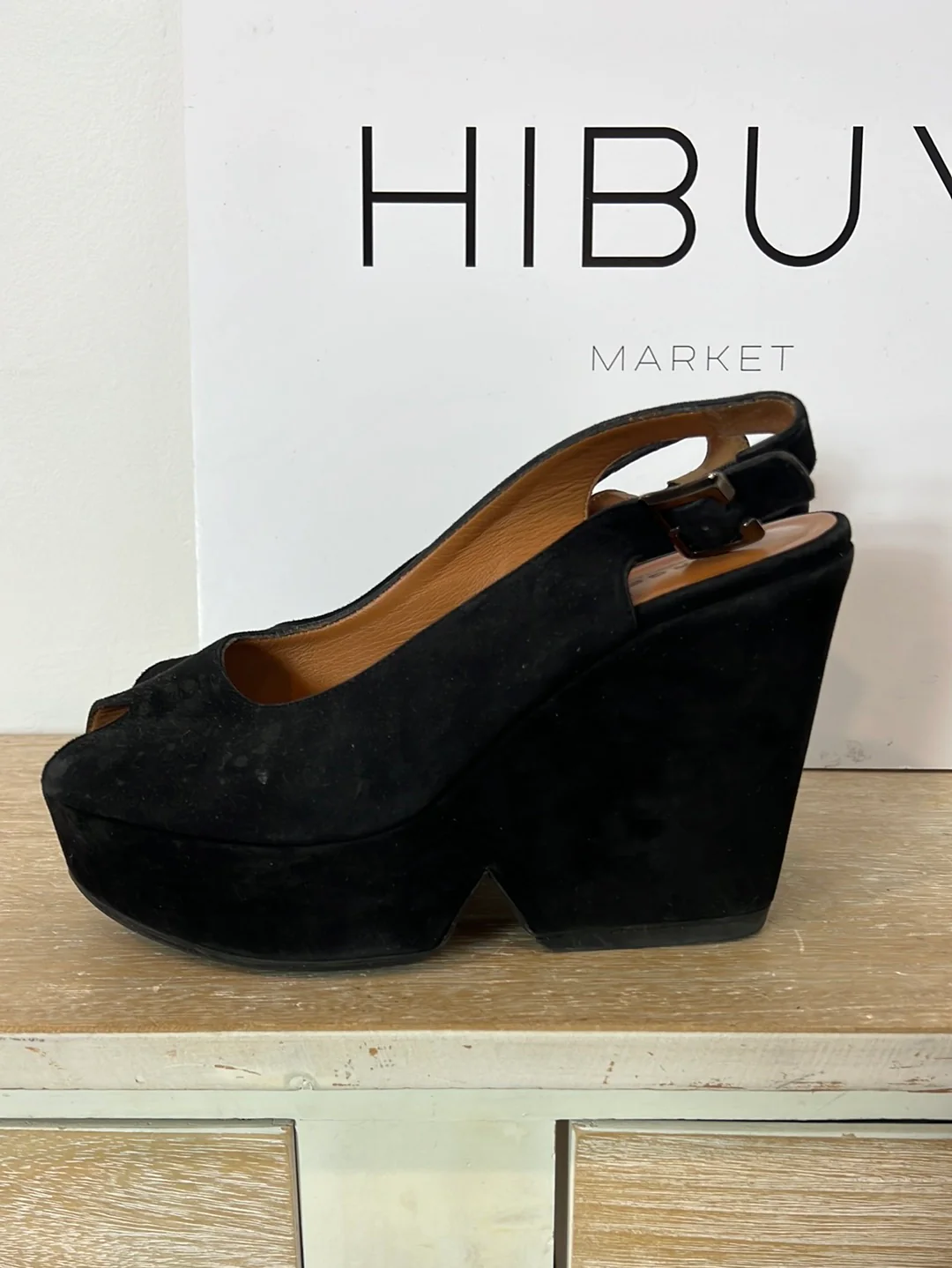 CLERGERIE. Sandalias plataforma negros T.39 - Imagen 3