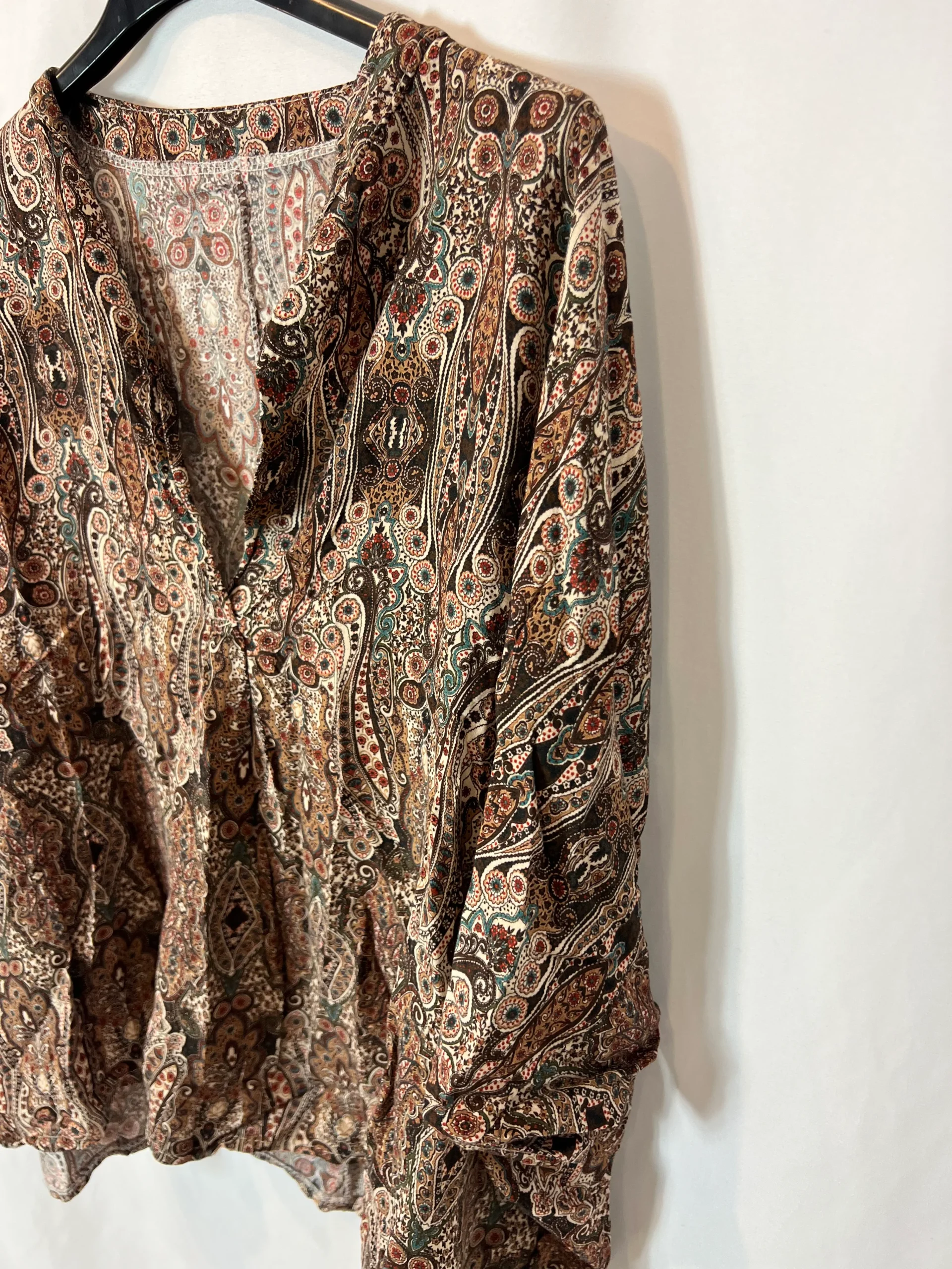 OTRAS. Blusas estampados marrones TU(M) - Imagen 3