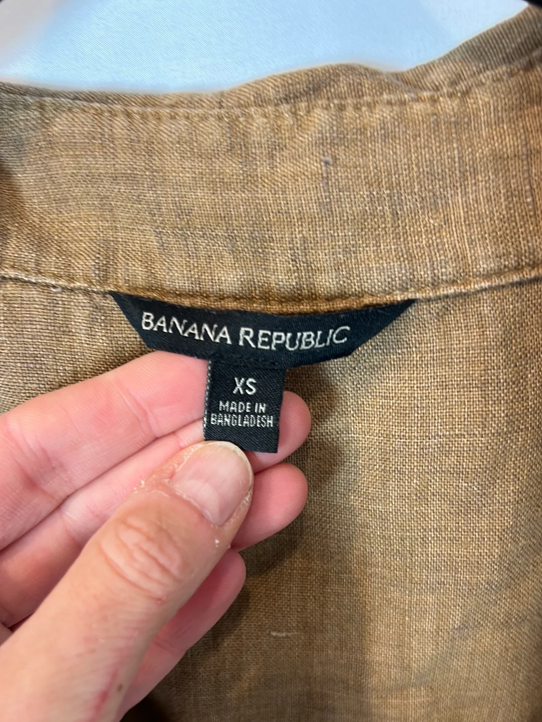 BANANA REPUBLIC. Vestido midi marrón marrón. T XS - Imagen 4