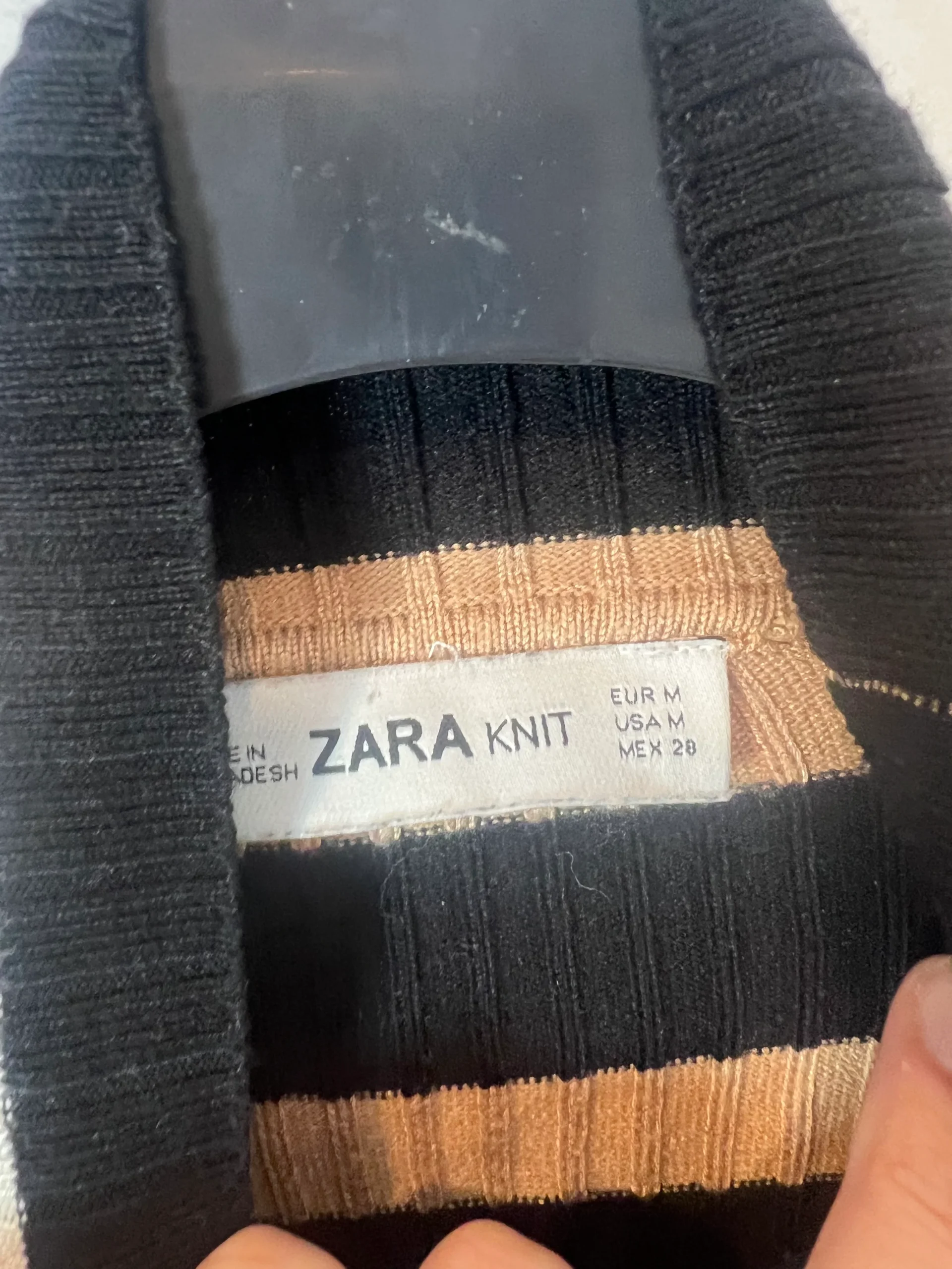 ZARA. Jersey rayas canalé. T M - Imagen 4