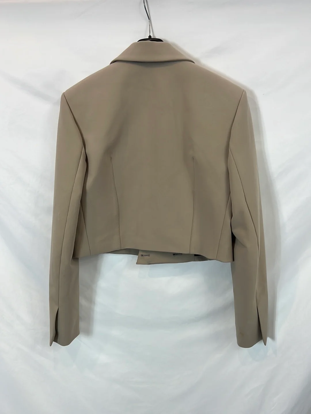 ZARA. Blazer corta beige T.m - Imagen 5