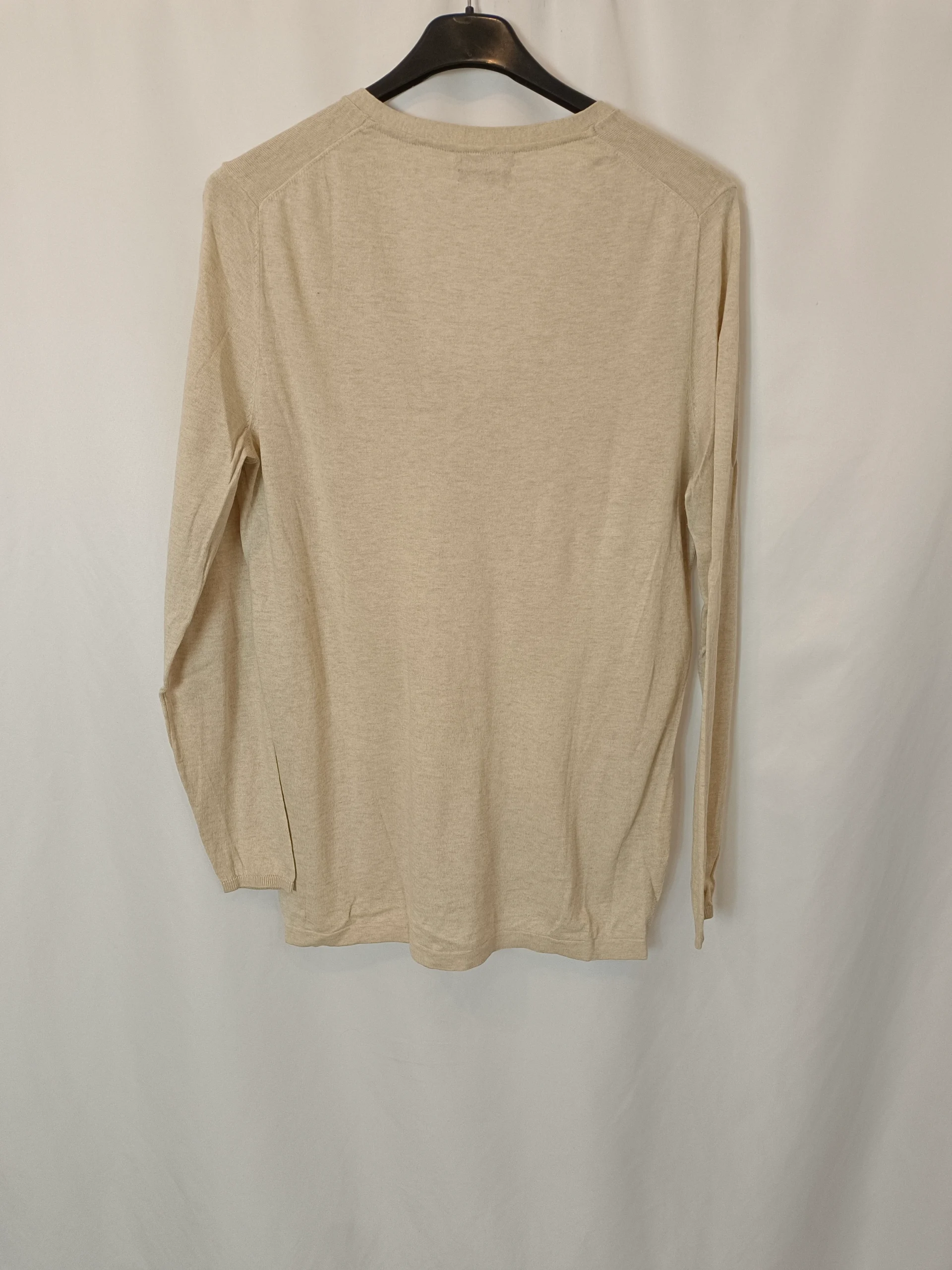 MASSIMO DUTTI. Jersey beige punto T.u(l) - Imagen 3