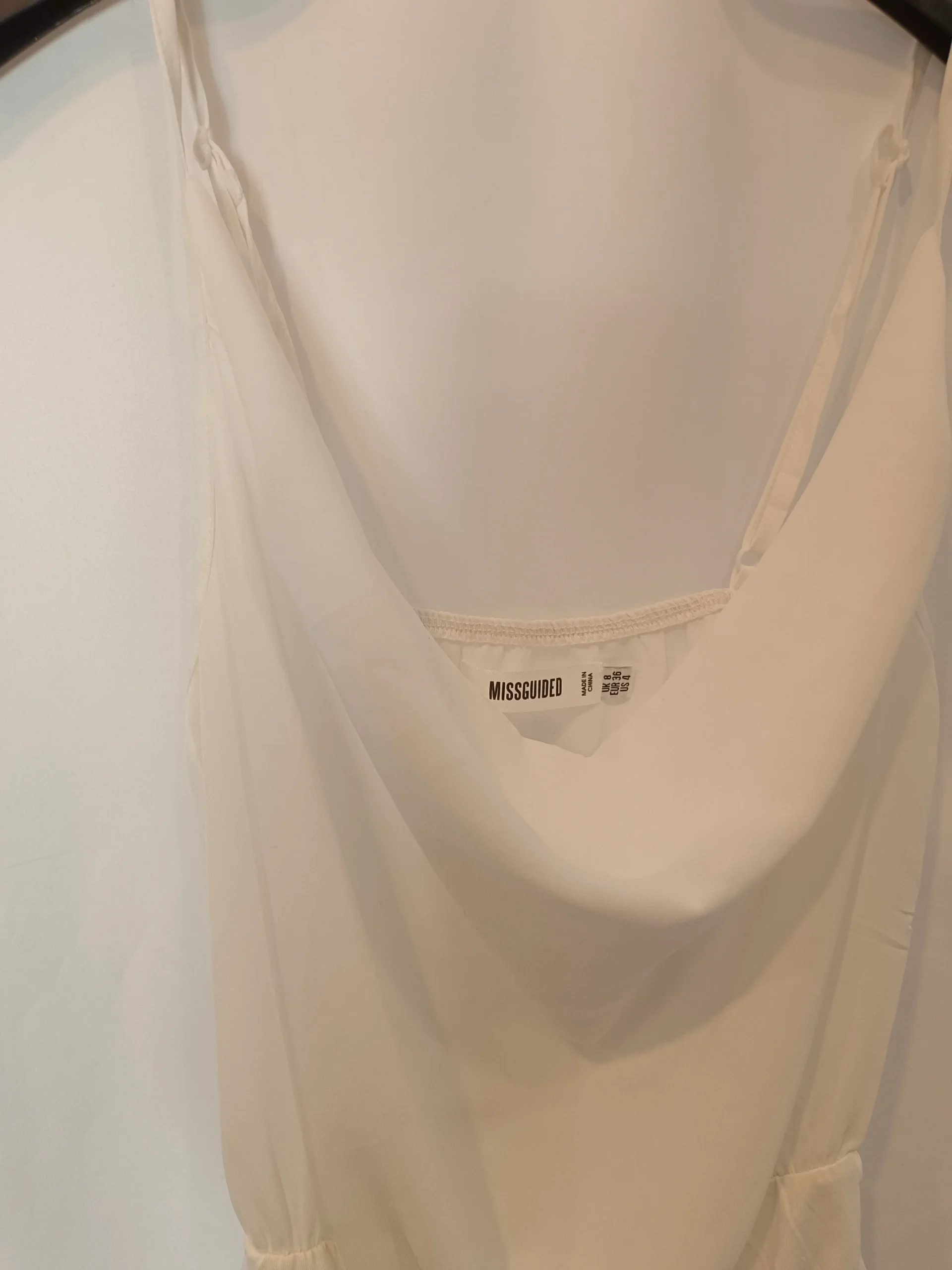 MISSGUIDED. Body blanco fluido T.36 - Imagen 2