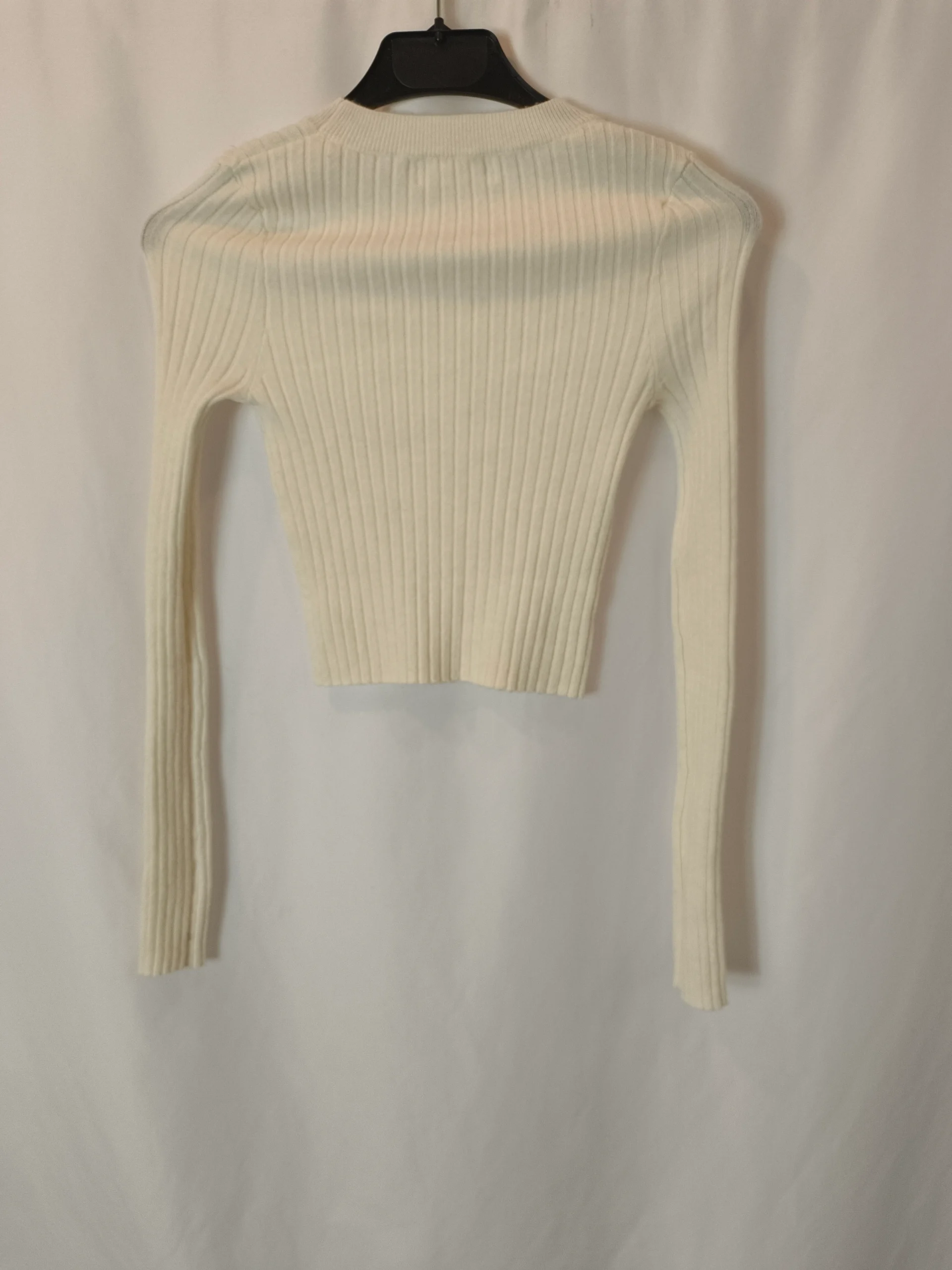BROWNIE. Top beige canalé T.xs - Imagen 3