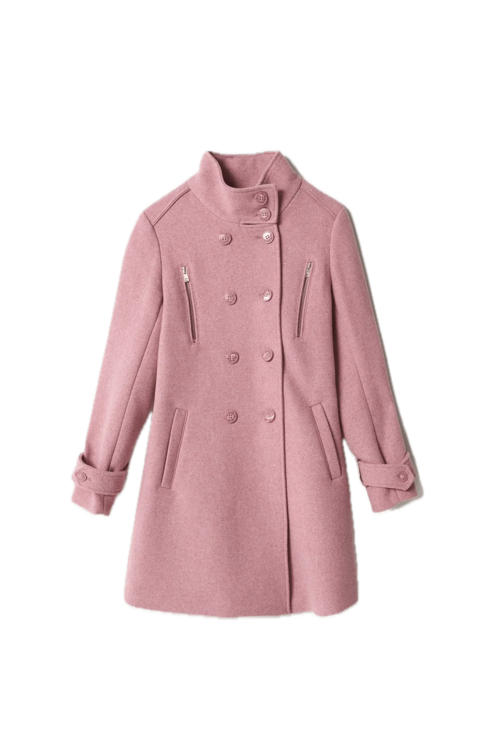 Abrigo Salsa Jeans Paño Grace Rosa