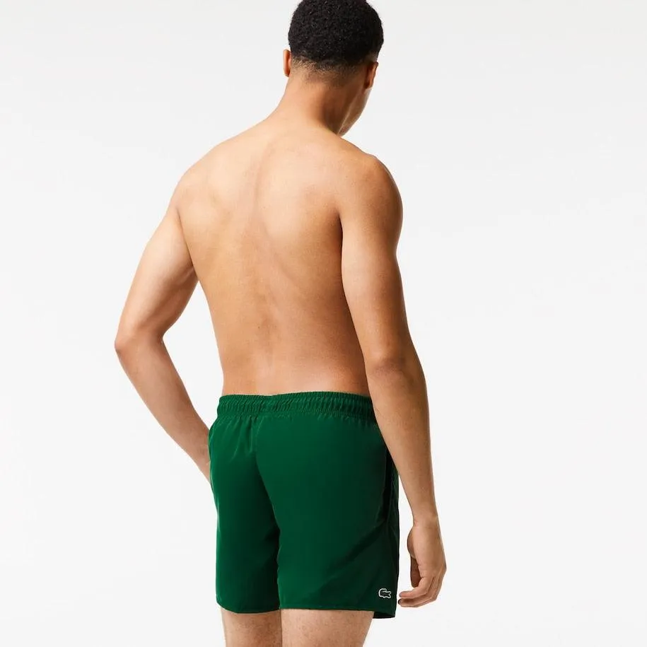 Bañador corto de hombre Lacoste secado rápido Verde - Imagen 4