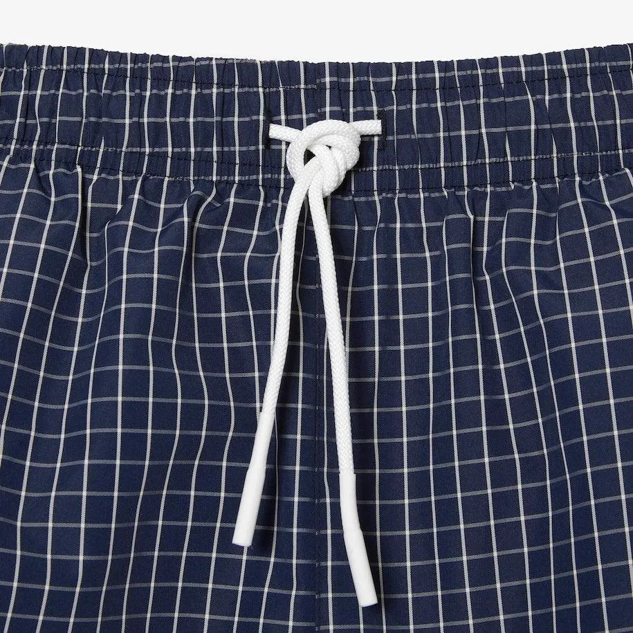 Bañador de hombre Lacoste en poliéster reciclado de cuadros - Imagen 7