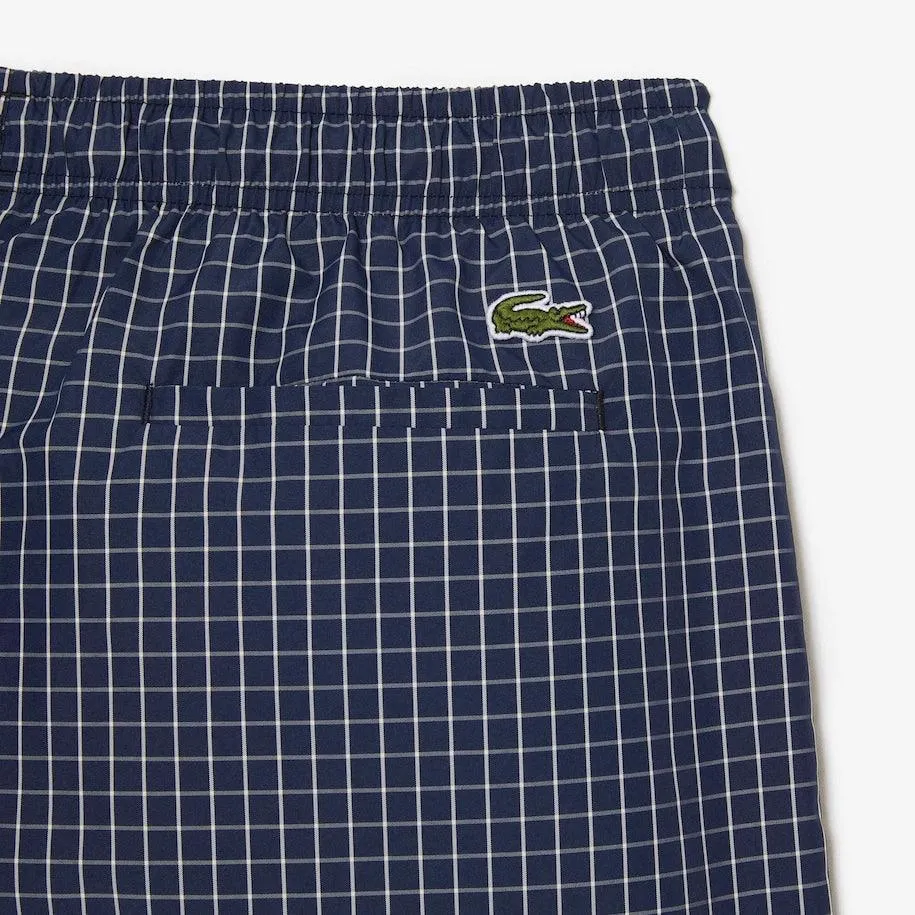 Bañador de hombre Lacoste en poliéster reciclado de cuadros - Imagen 8