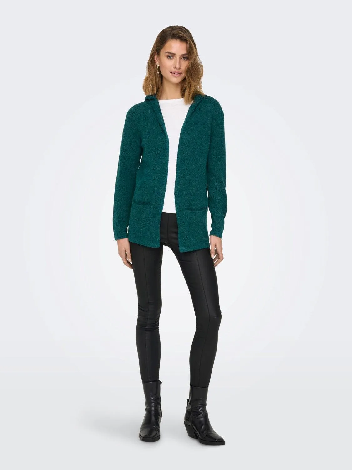 Cardigan Hood Brilliant Atlantic Deep - Imagen 3
