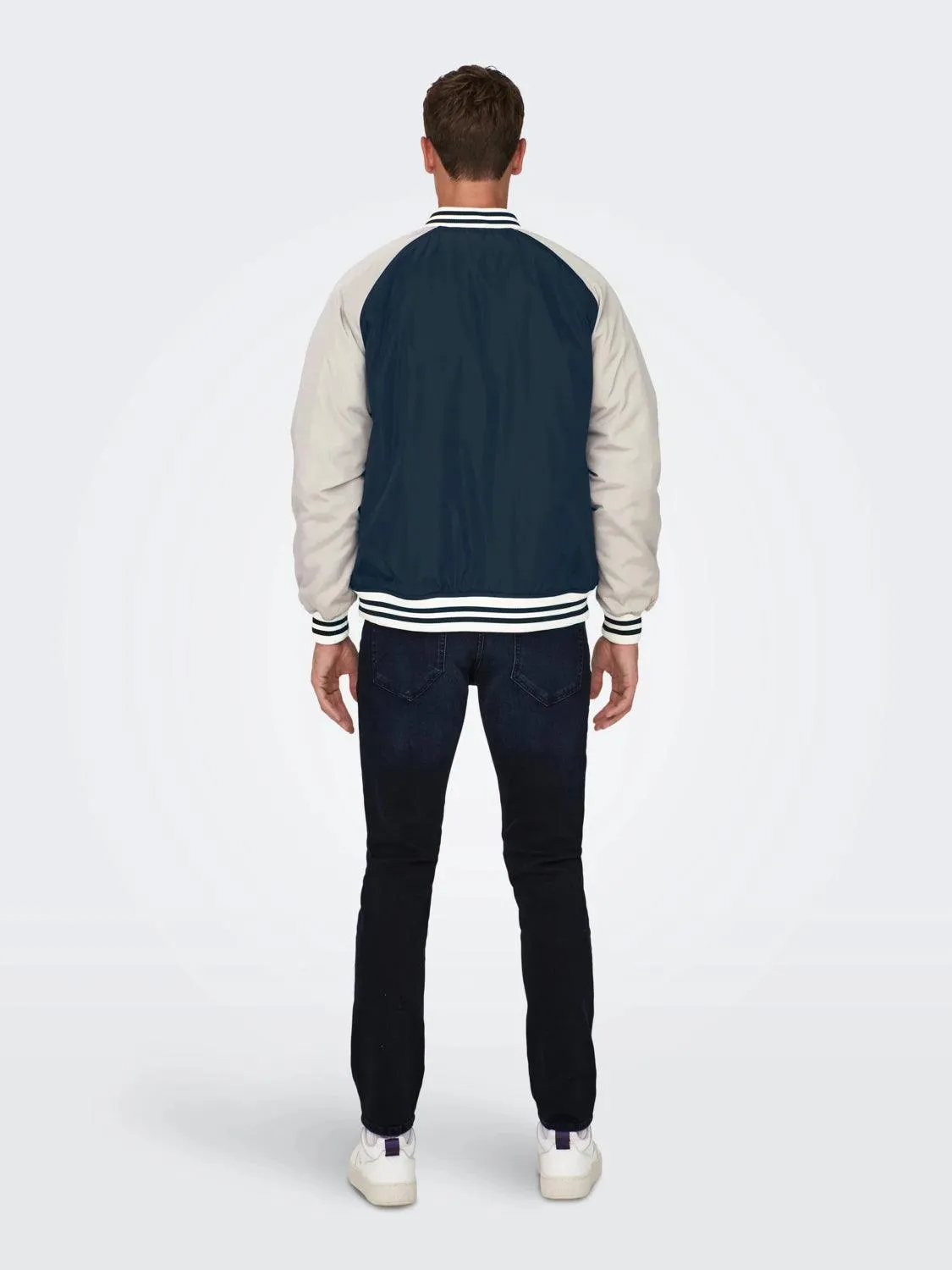 Chaqueta Only&Sons Chris Cuello Béisbol Dark Navy - Imagen 3