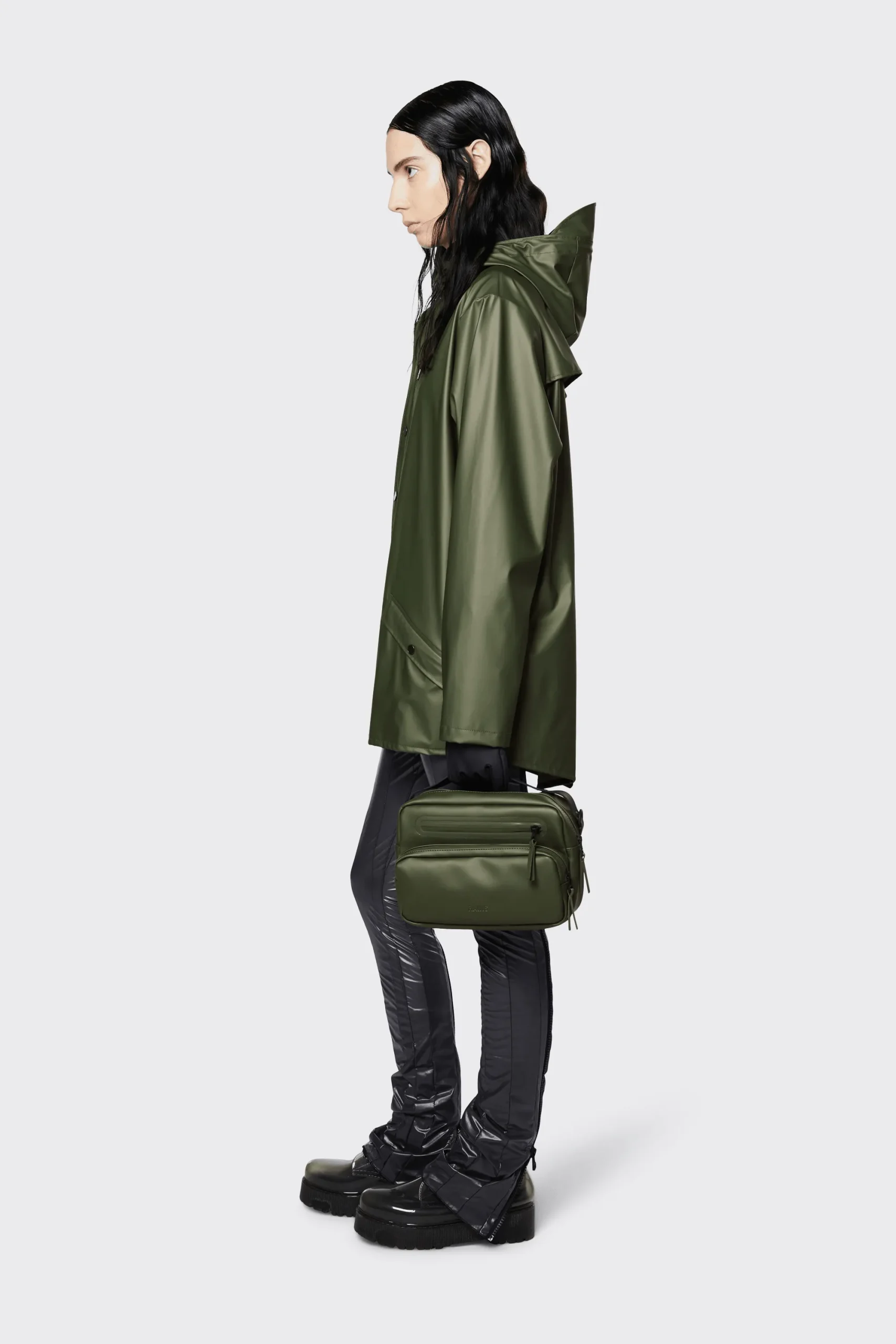 Chubasquero RAINS Unisex Evergreen - Imagen 4