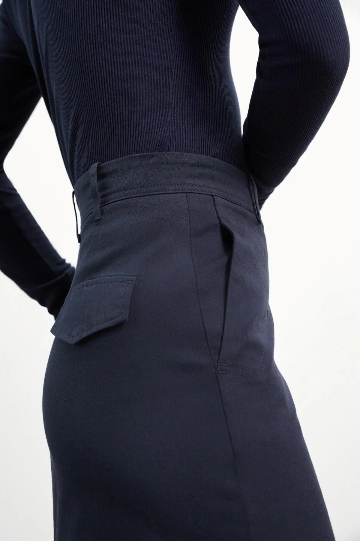 Falda Ecoalf Larga Nara Deep Navy - Imagen 5