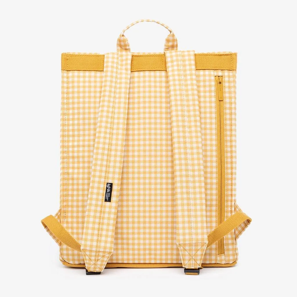 Mochila Lefrik Handy Vichy Mustard - Imagen 4