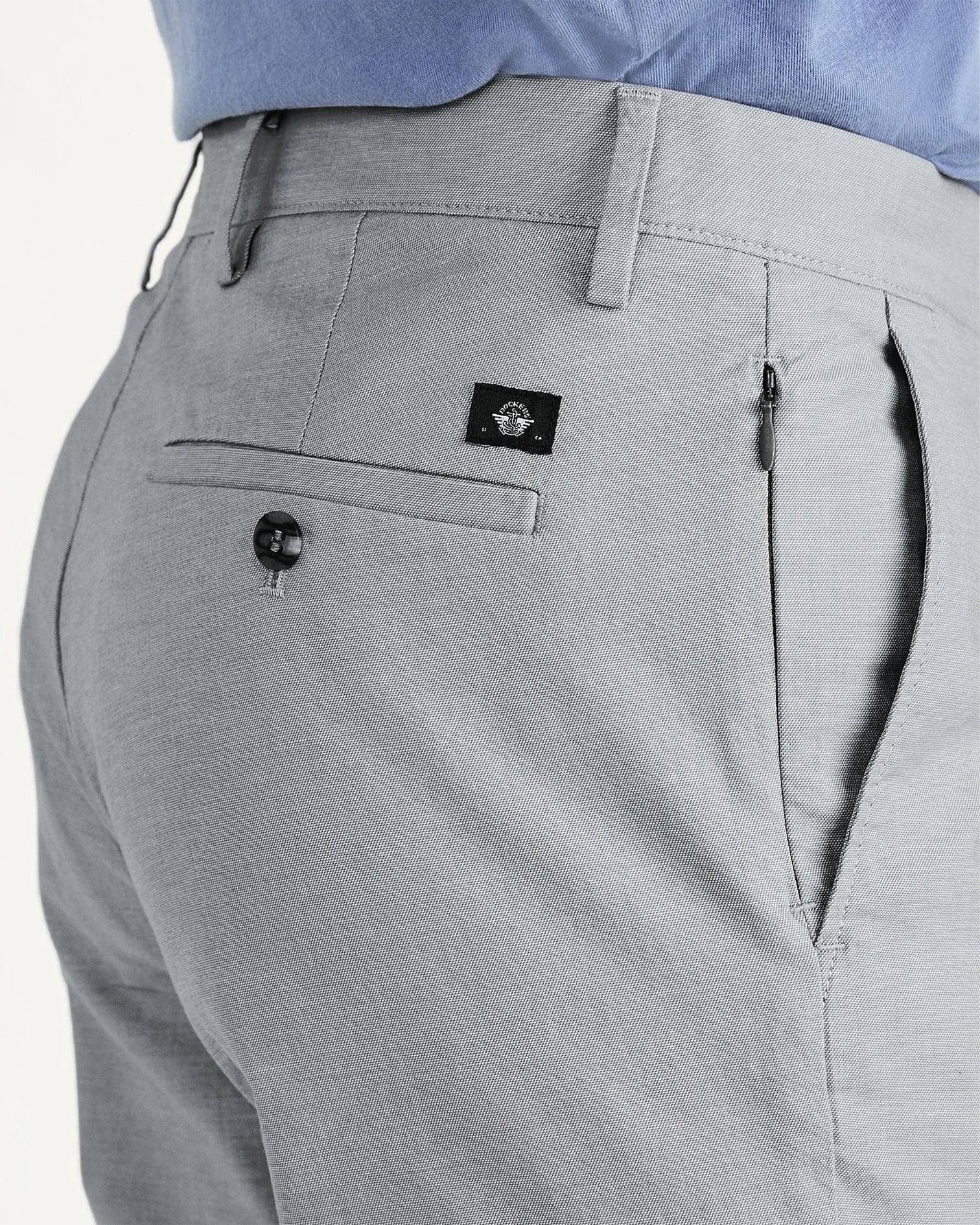 Pantalón Chino Dockers de Hombre Slim Fit Smart 360 Flex Alpha High Rise Grey - Imagen 4