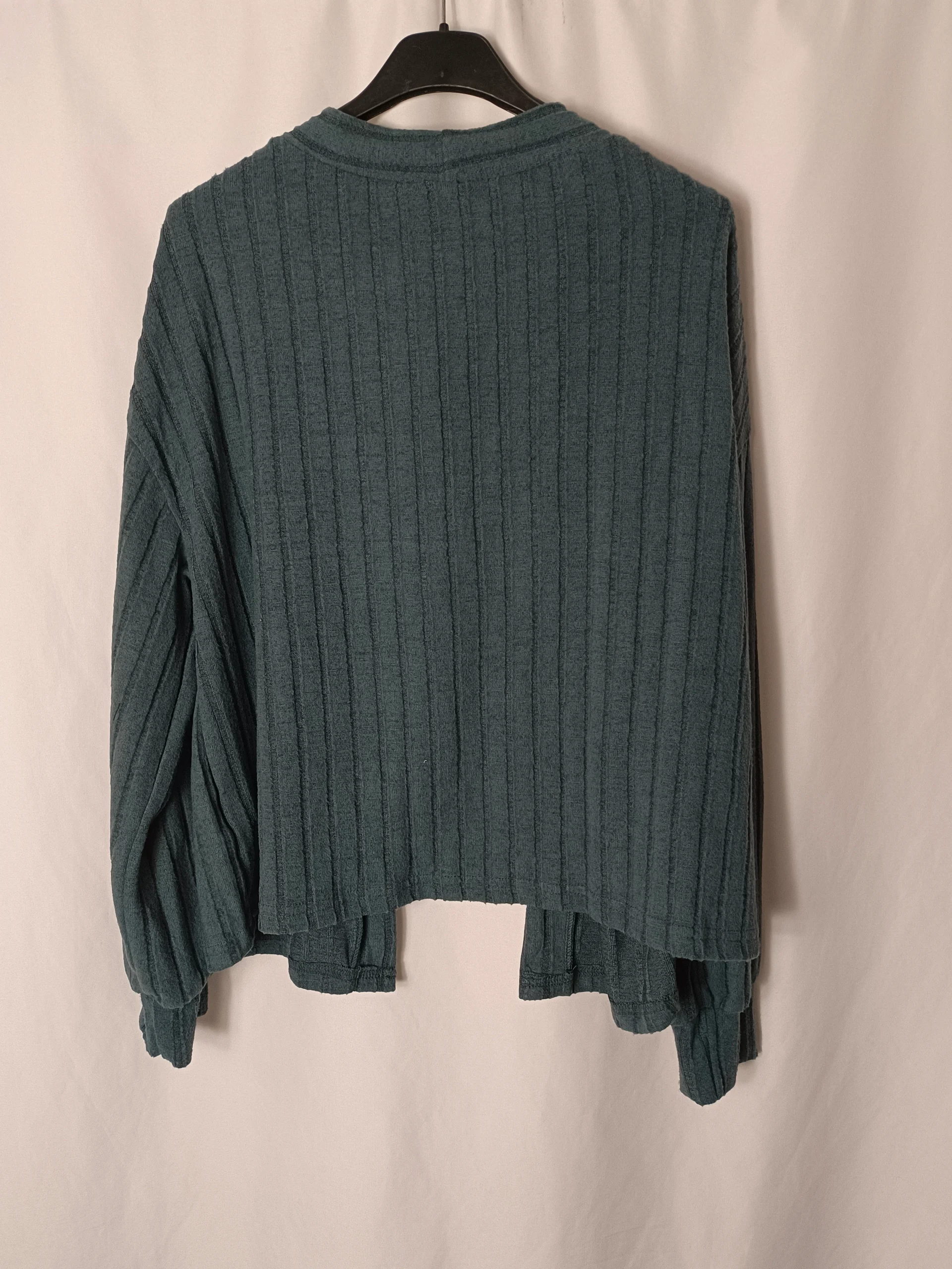 OTRAS. Chaqueta canalé verde T.m - Imagen 4