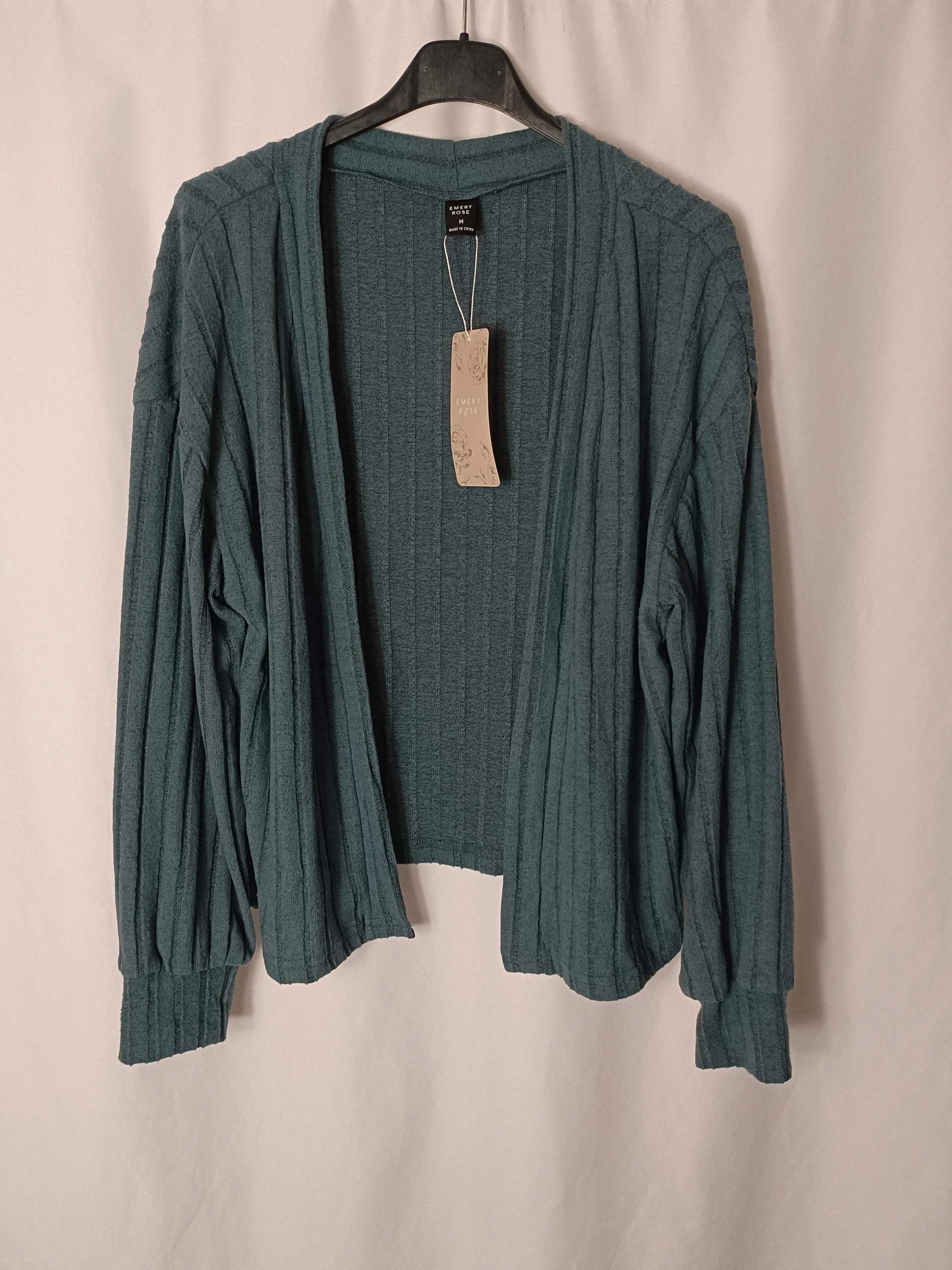 OTRAS. Chaqueta canalé verde T.m - Imagen 2