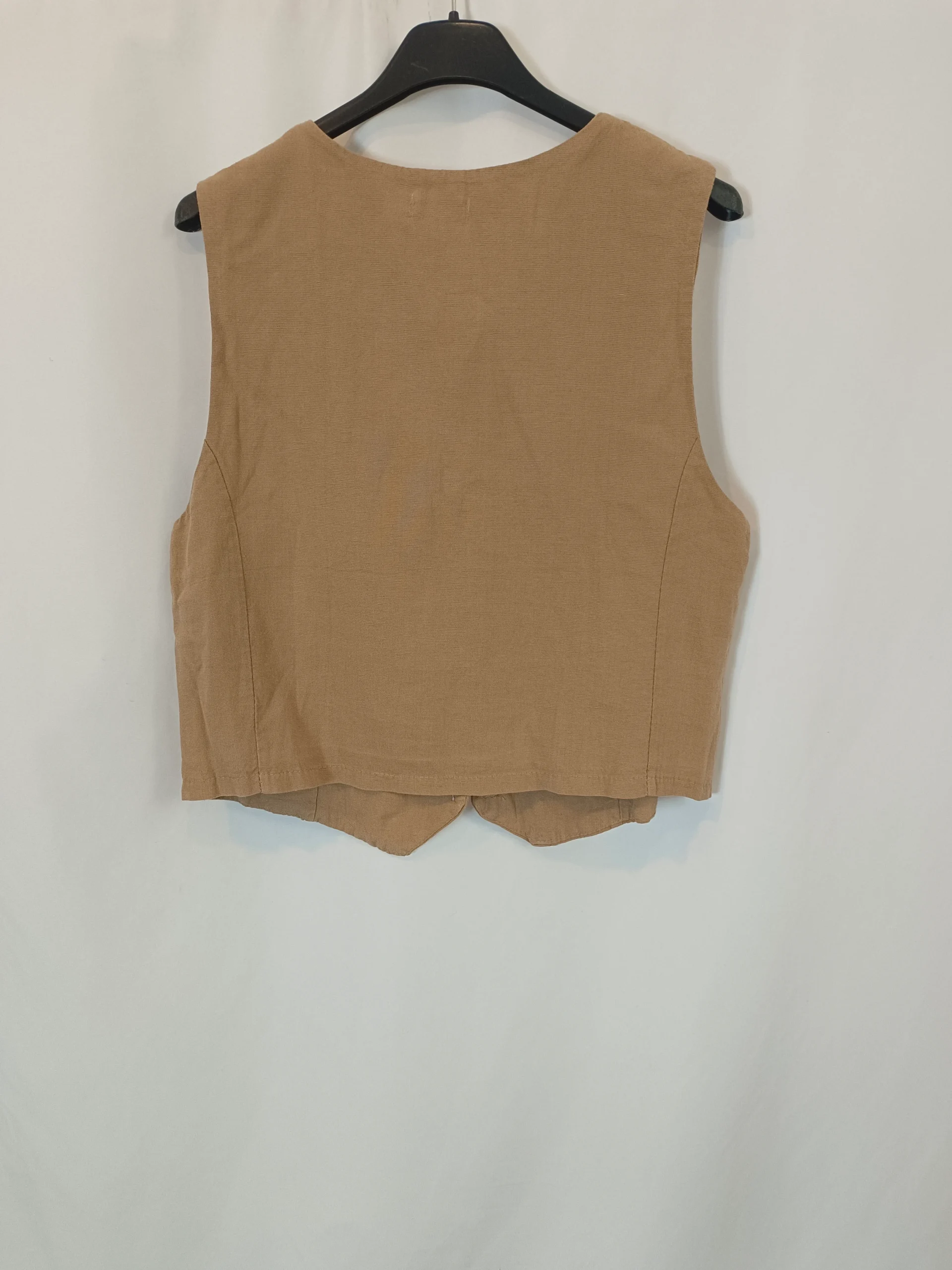 N DE NUBE. Chaleco beige botones T.u(s/m) - Imagen 6