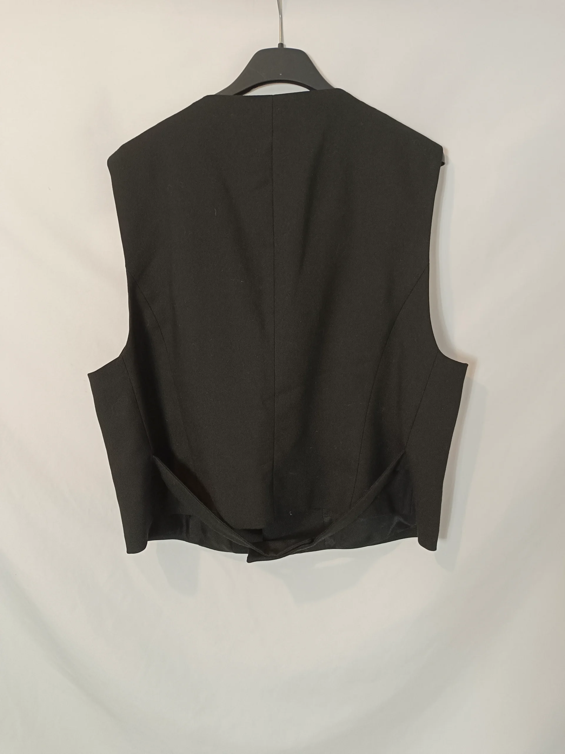 ZARA. Chaleco negro cruzado T.xl - Imagen 5