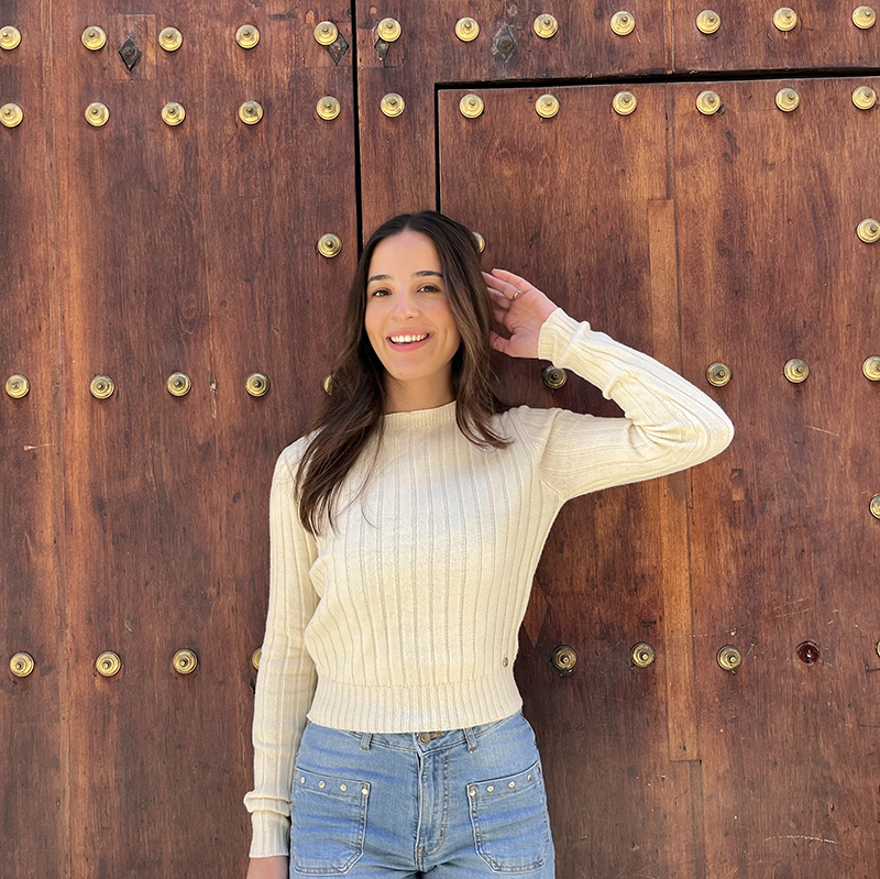 TOP CANALE BEIGE CLOE