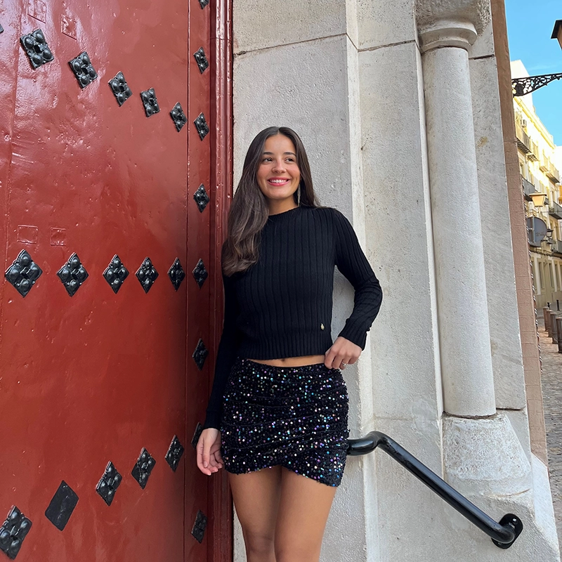 TOP CANALE NEGRO CLOE - Imagen 2