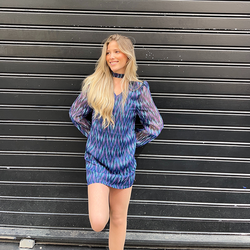 Vestido Océano Choker